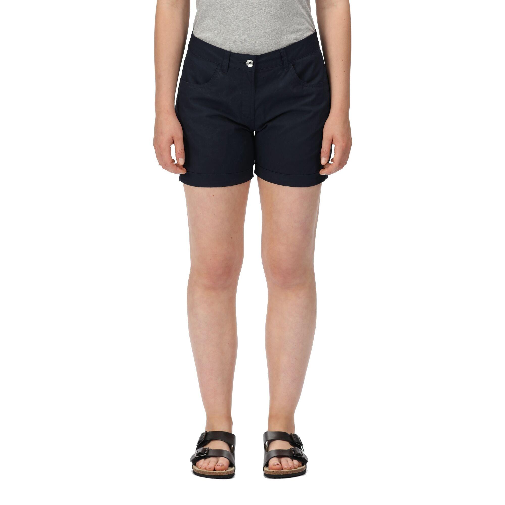 Navy - Regatta - Women's Pemma Cotton Walking Shorts - 4
