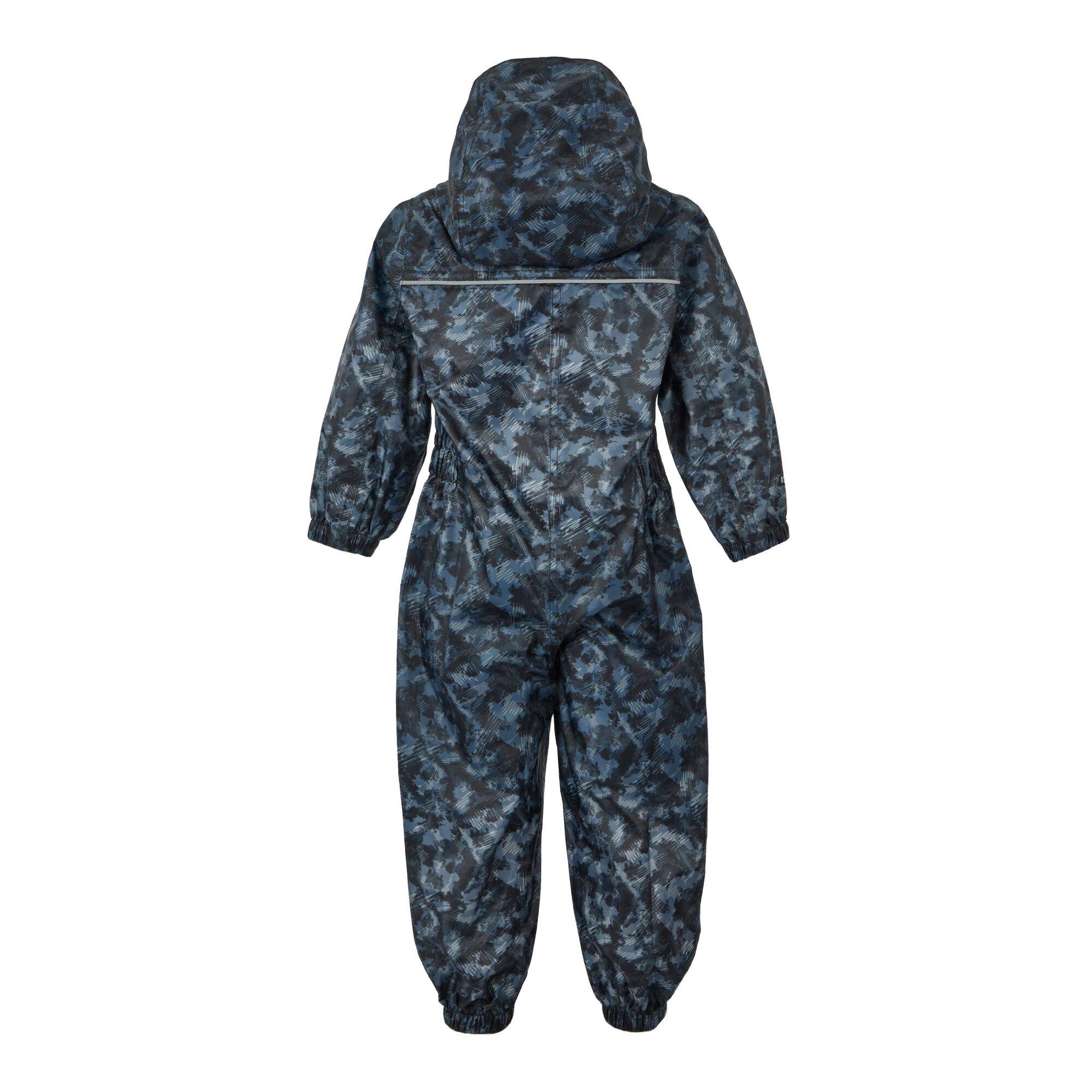 China Blue Scra - Regatta - Kids Puddle IV Waterproof All-in-One Suit - 2
