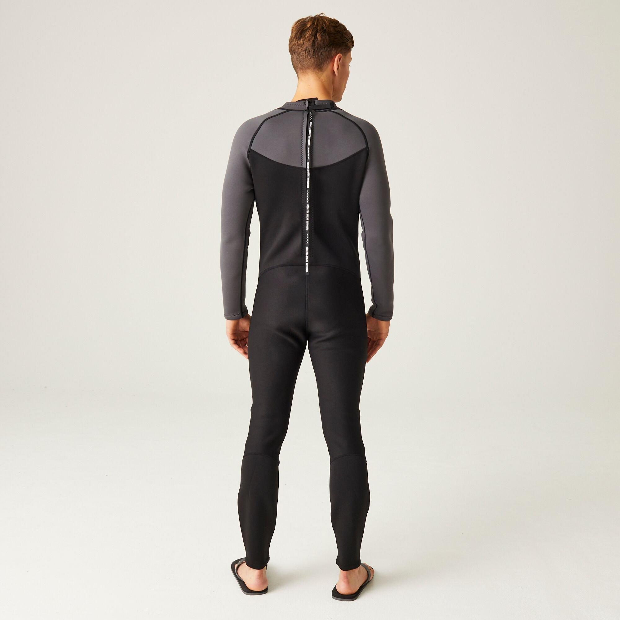 Black/Dark Grey - Regatta - Men's Full Wetsuit - 2