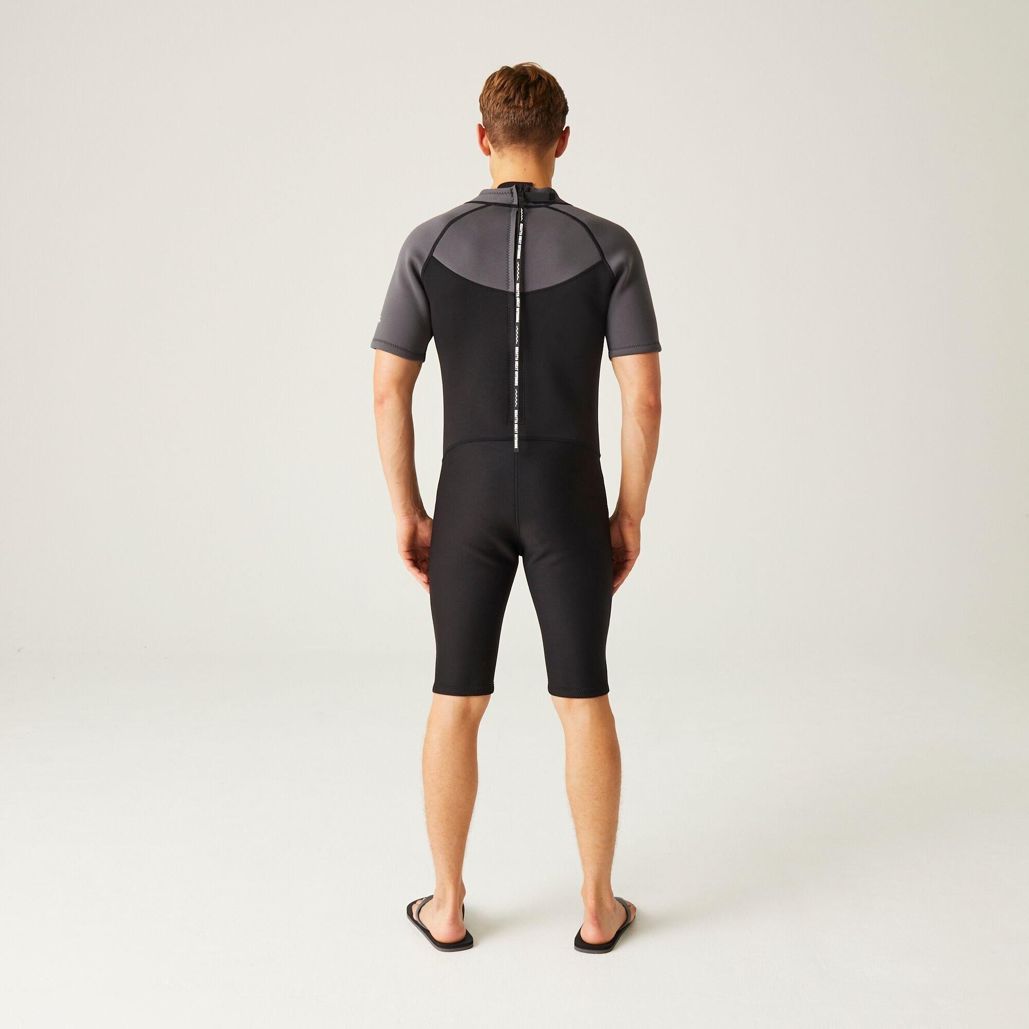 Black/Dark Grey - Regatta - Men's Full Wetsuit - 7