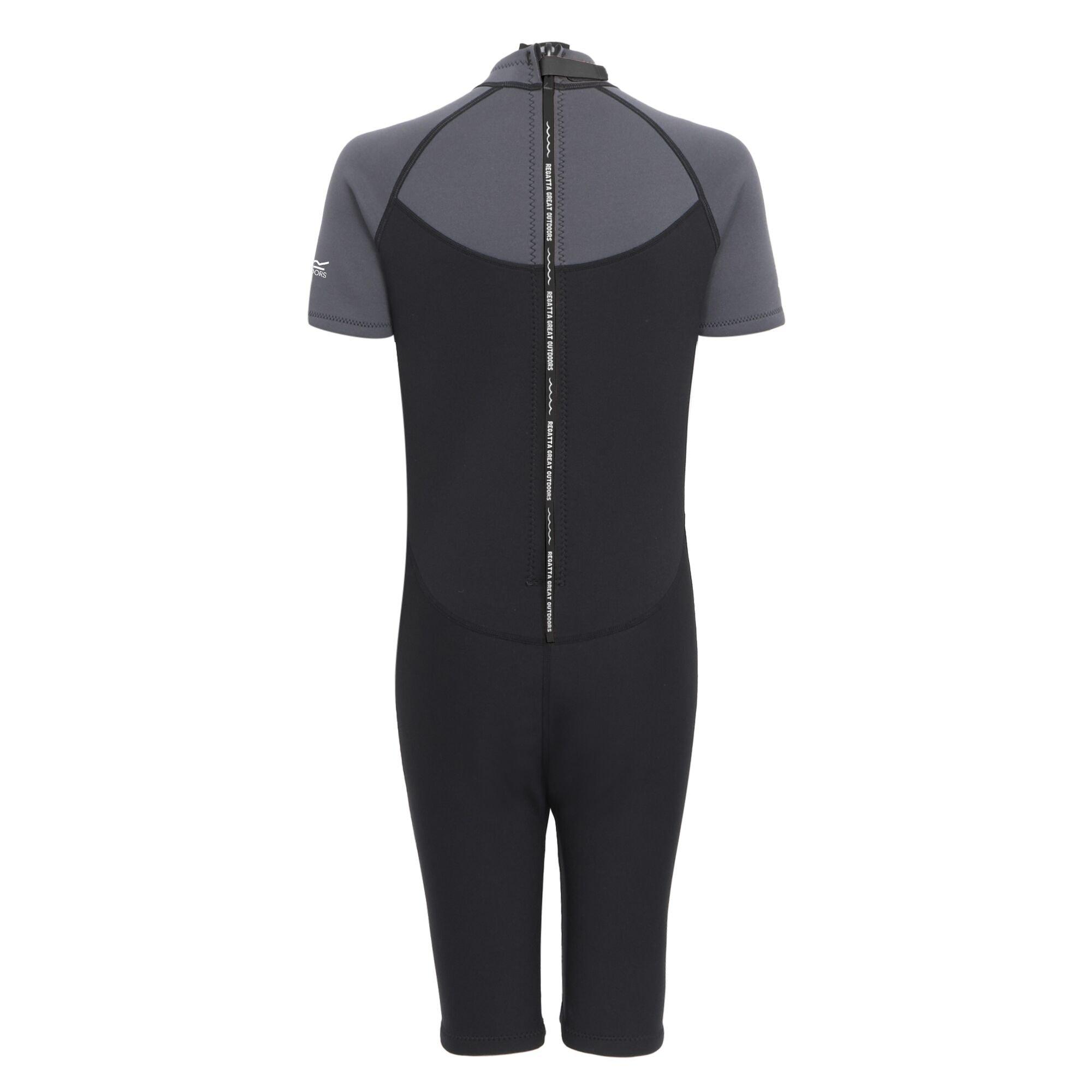 Dark Grey/Black - Regatta - Womens Shorty Full Wetsuit - 3