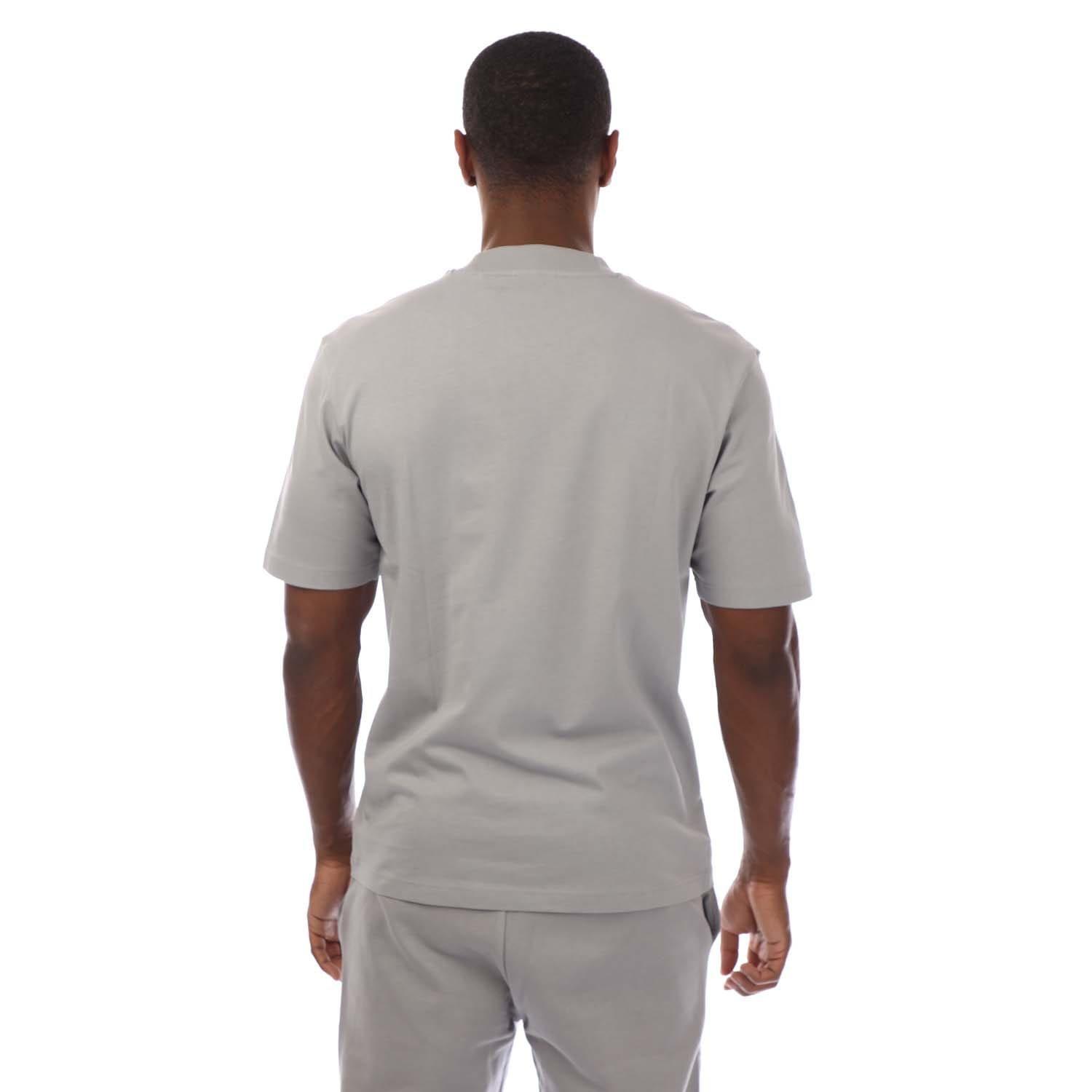 Grey - Hugo - Nieros Logo Patch T-Shirt - 2