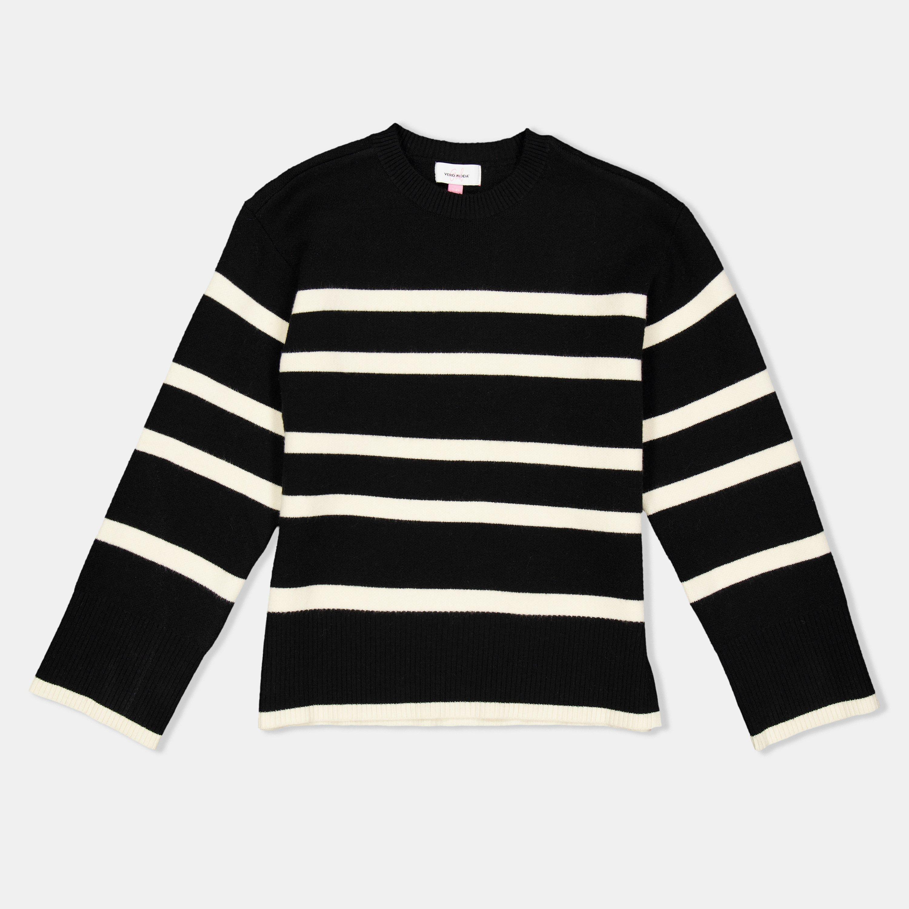 Black/Birch - Vero Moda Girl - Kids' Mo Saba Crew Neck Jumper - 1