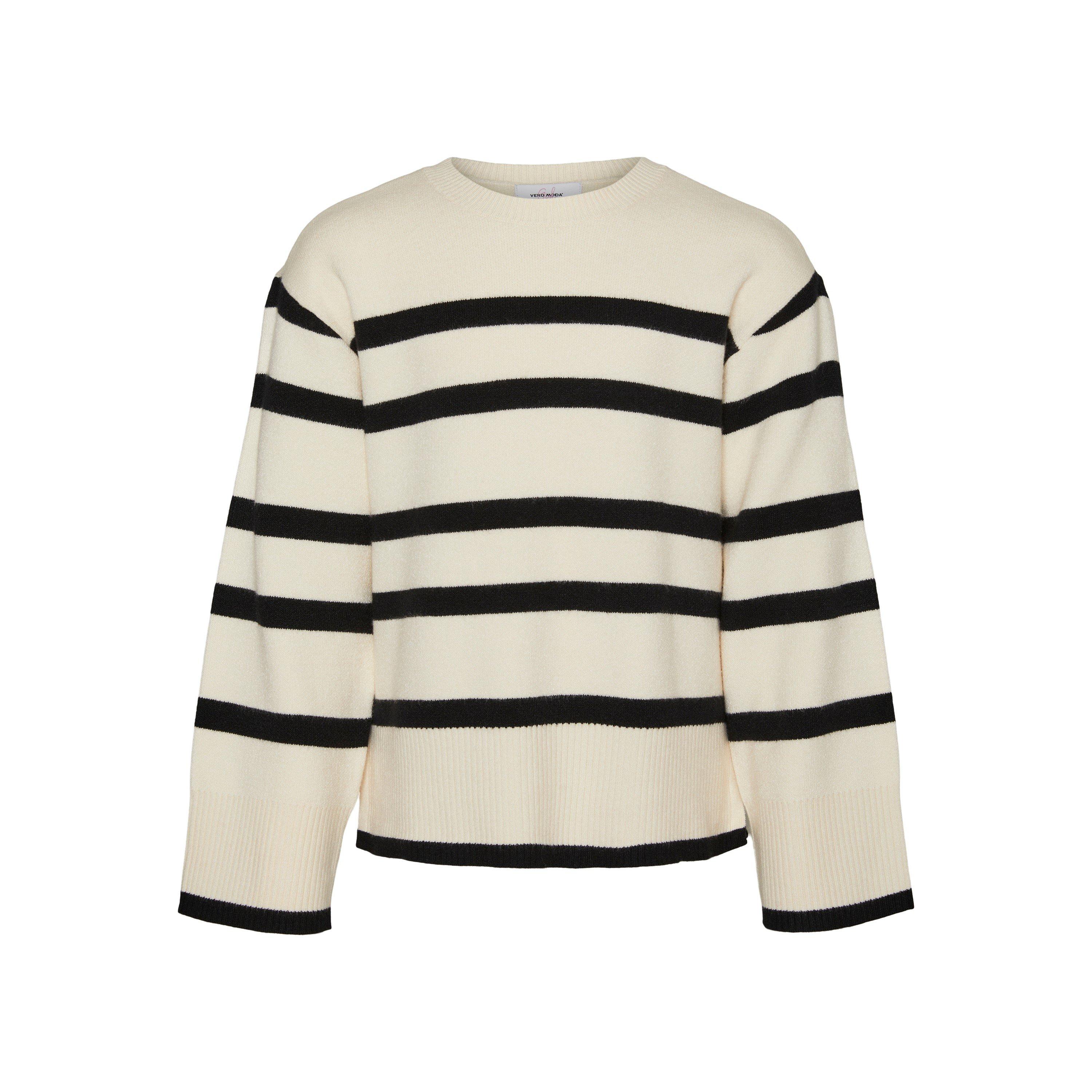 Abedul/Negro - Vero Moda Girl - Mo Saba Crew Neck Jumper - 3