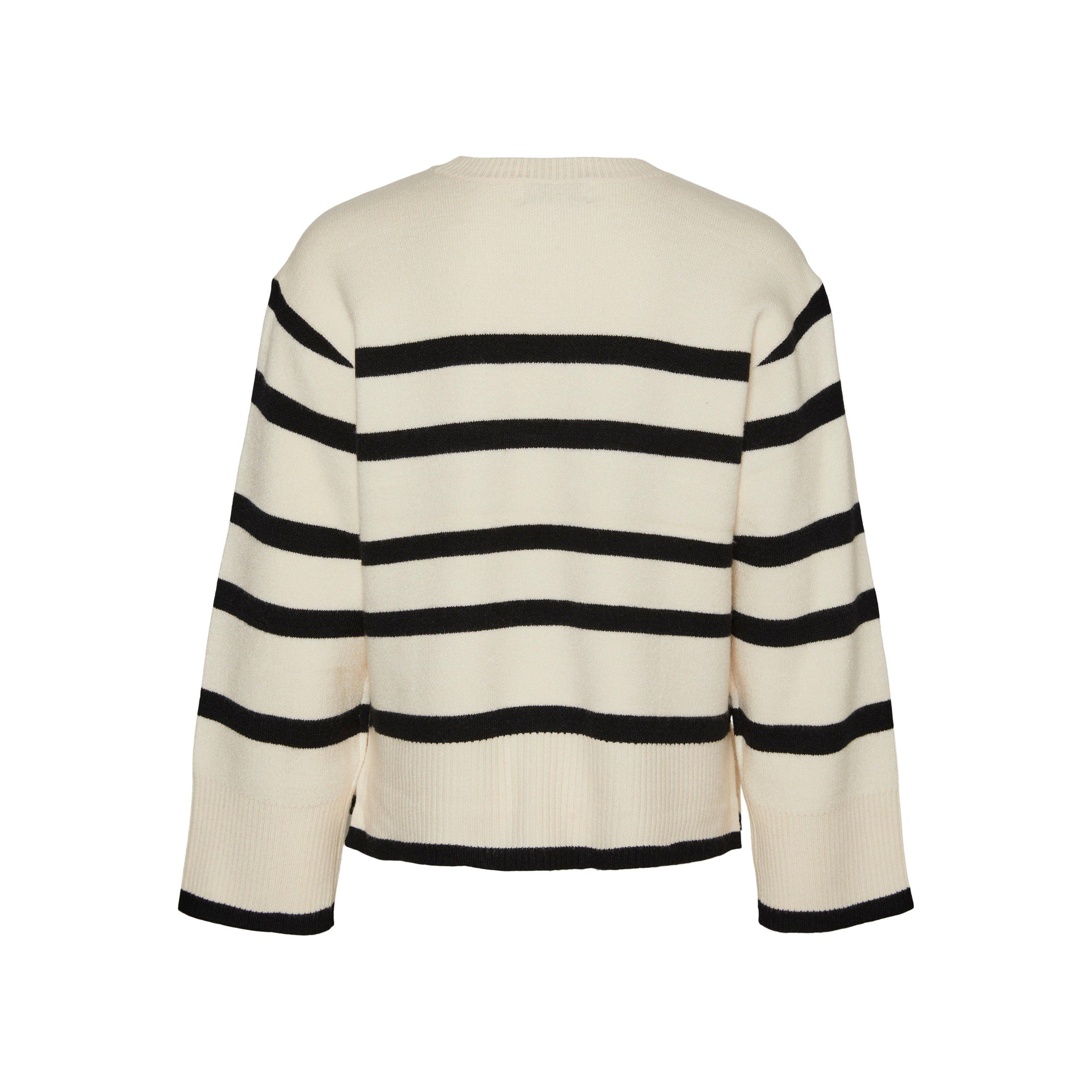 Abedul/Negro - Vero Moda Girl - Mo Saba Crew Neck Jumper - 4