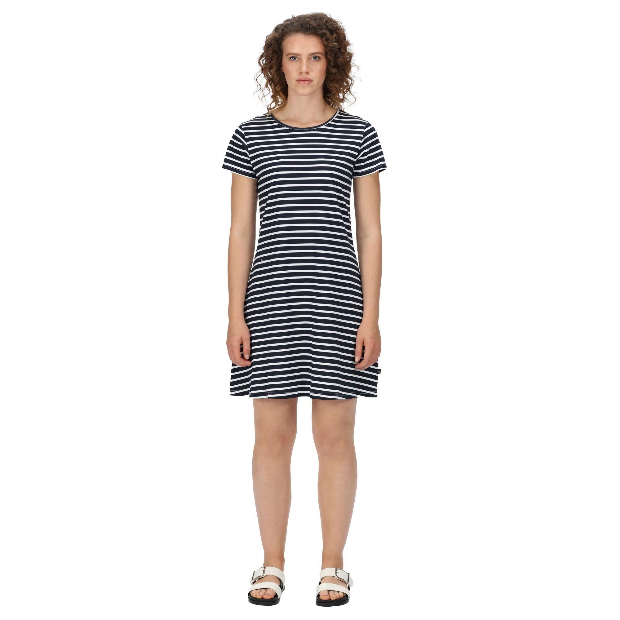 Navy/Whitstr - Regatta - Women's Balia A Line Dress - 8