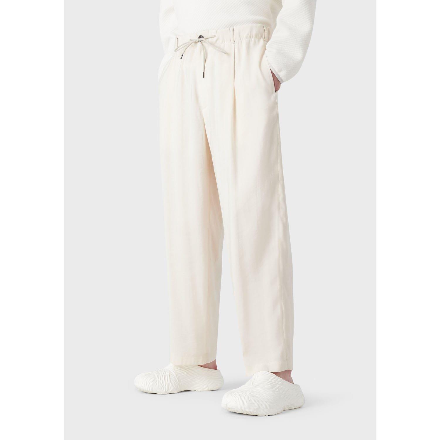 Cream - Emporio Armani - Trousers - 1