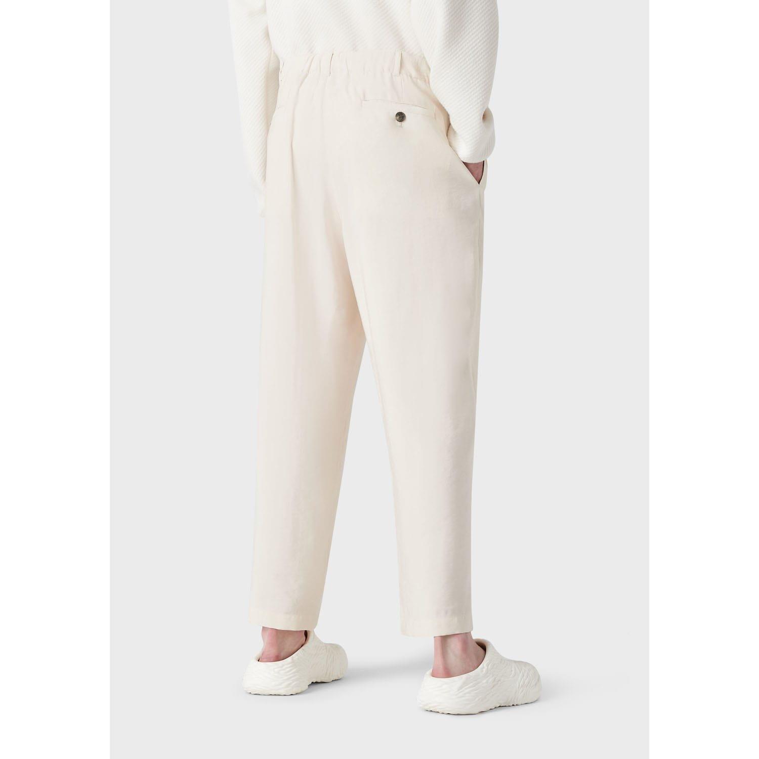 Cream - Emporio Armani - Trousers - 2