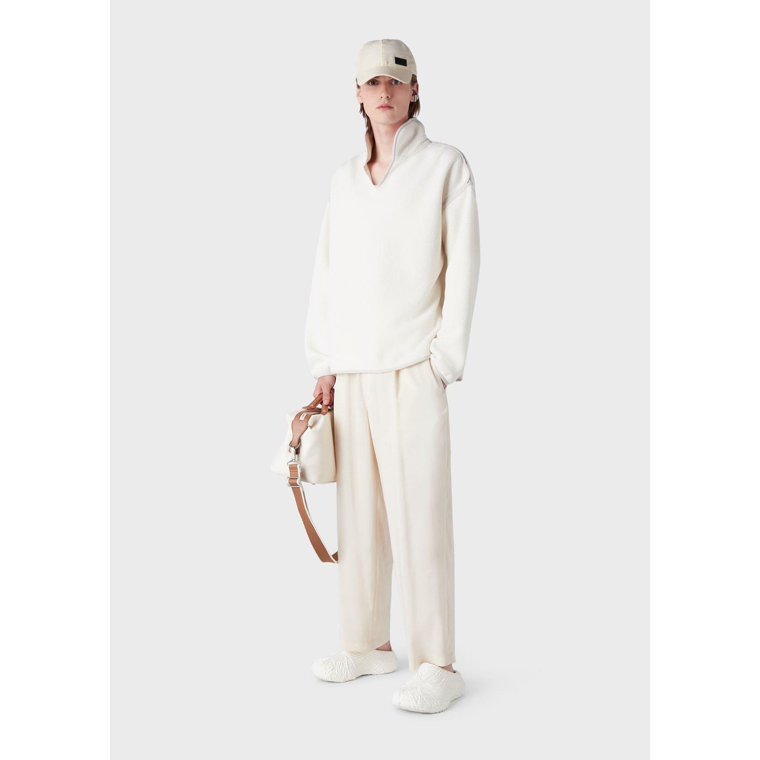 Cream - Emporio Armani - Trousers - 5