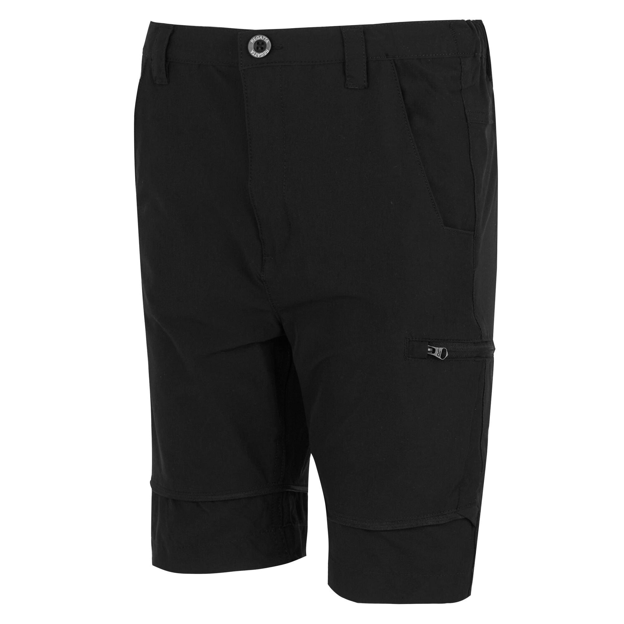 Black - Regatta - Junior Highton Zip Off Trousers - 6