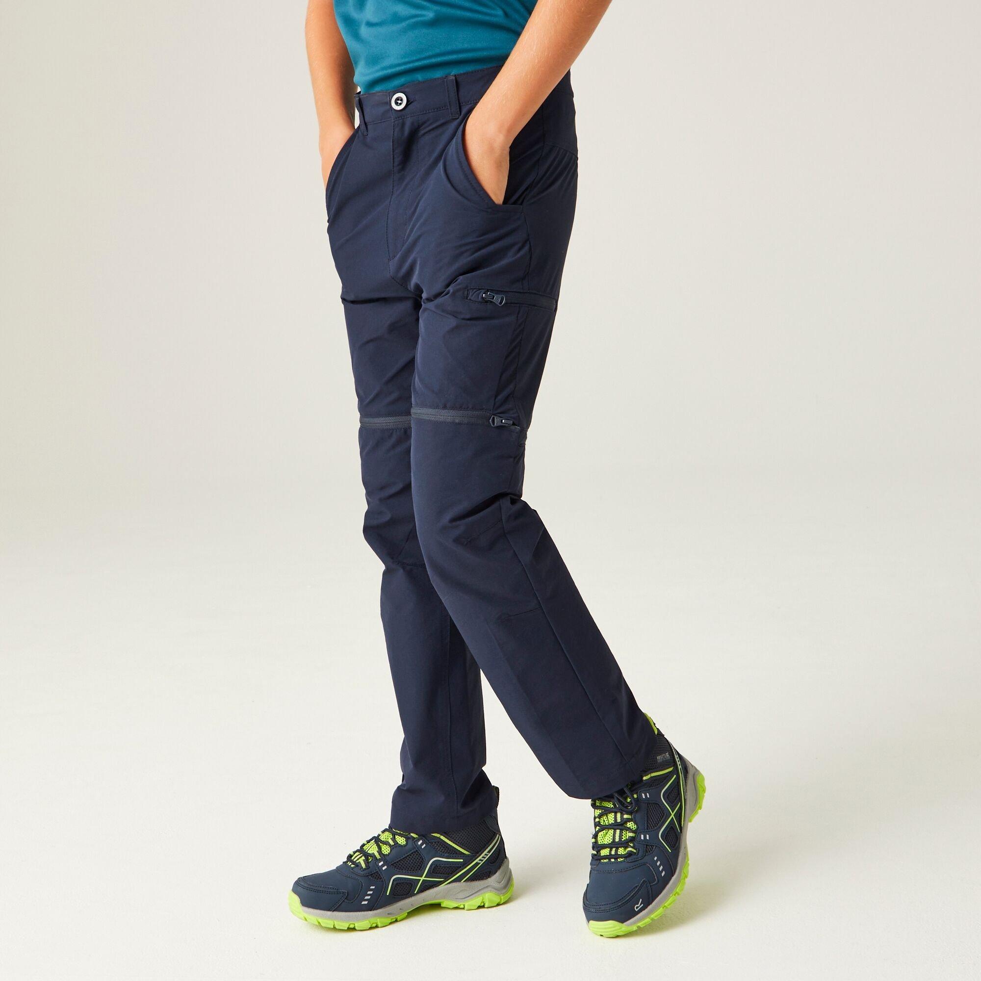 Regatta  Kids Junior Highton Zip Off Trousers - Navy - C9-C10yrs