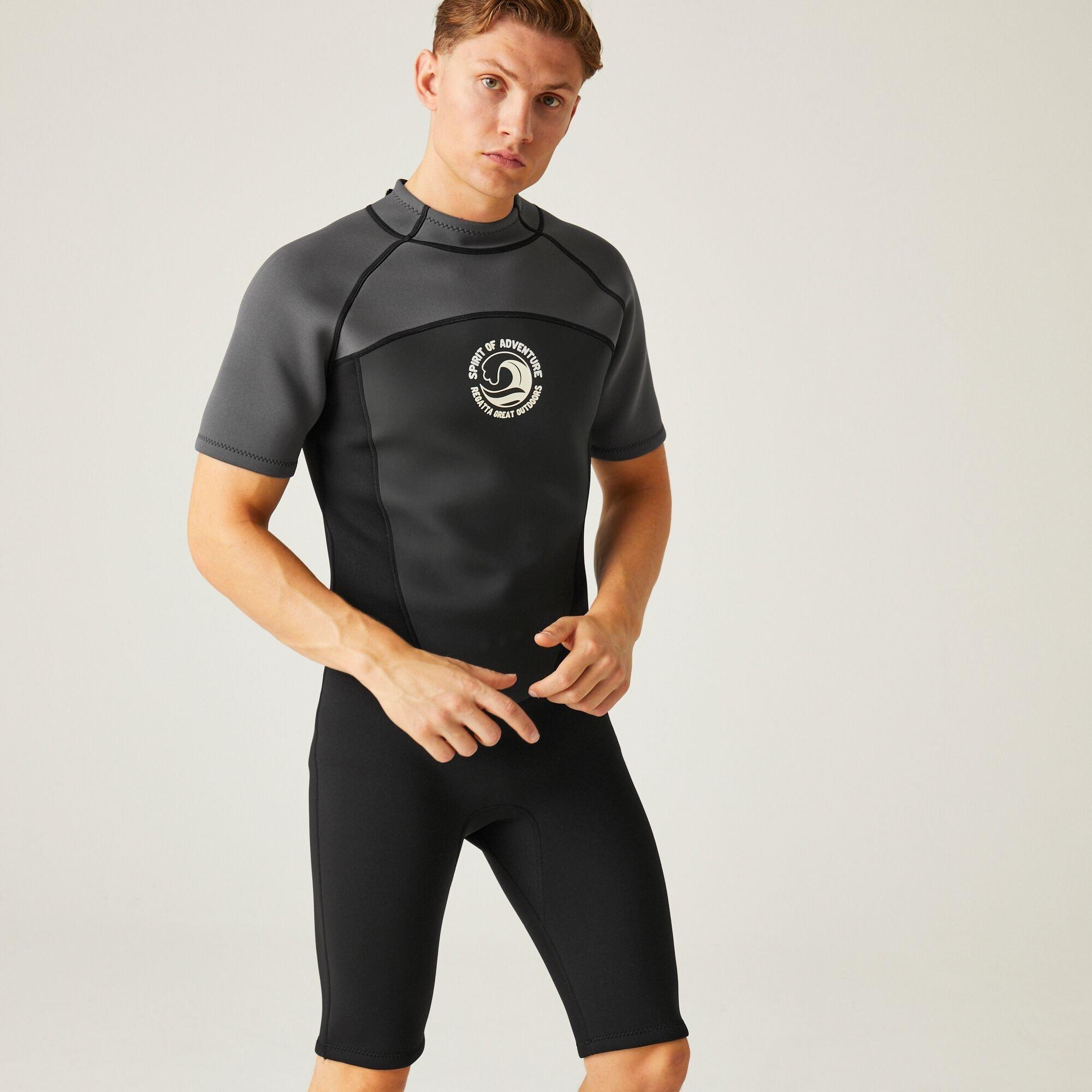 Regatta Men's Wetsuit Shorties - Black/Dark Grey - M/L