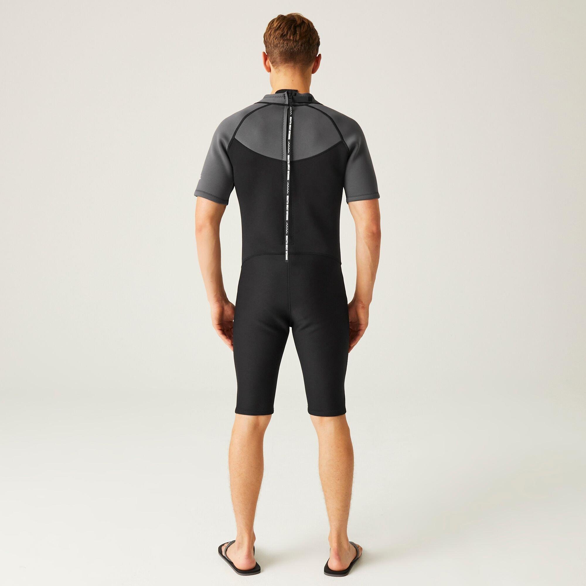 Black/Dark Grey - Regatta - Men's Wetsuit Shorties - 2