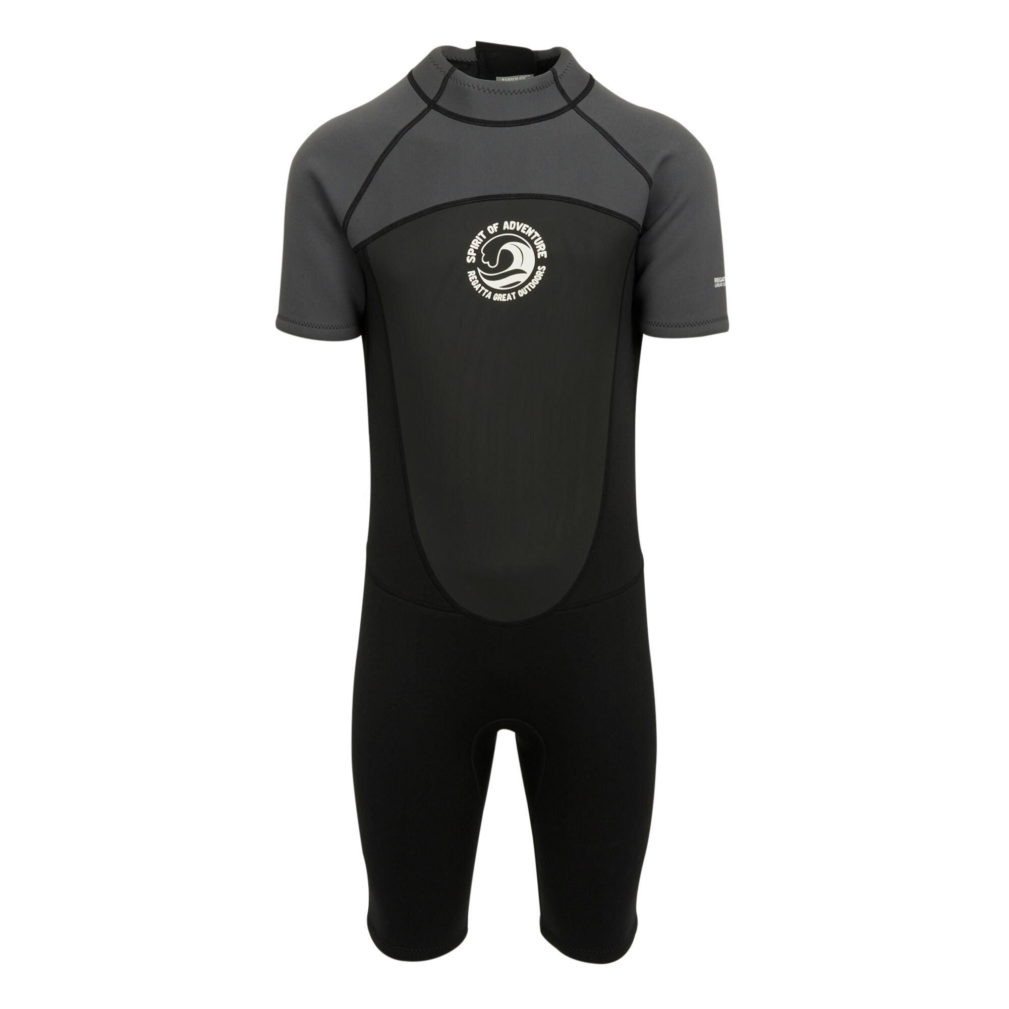 Black/Dark Grey - Regatta - Men's Wetsuit Shorties - 6