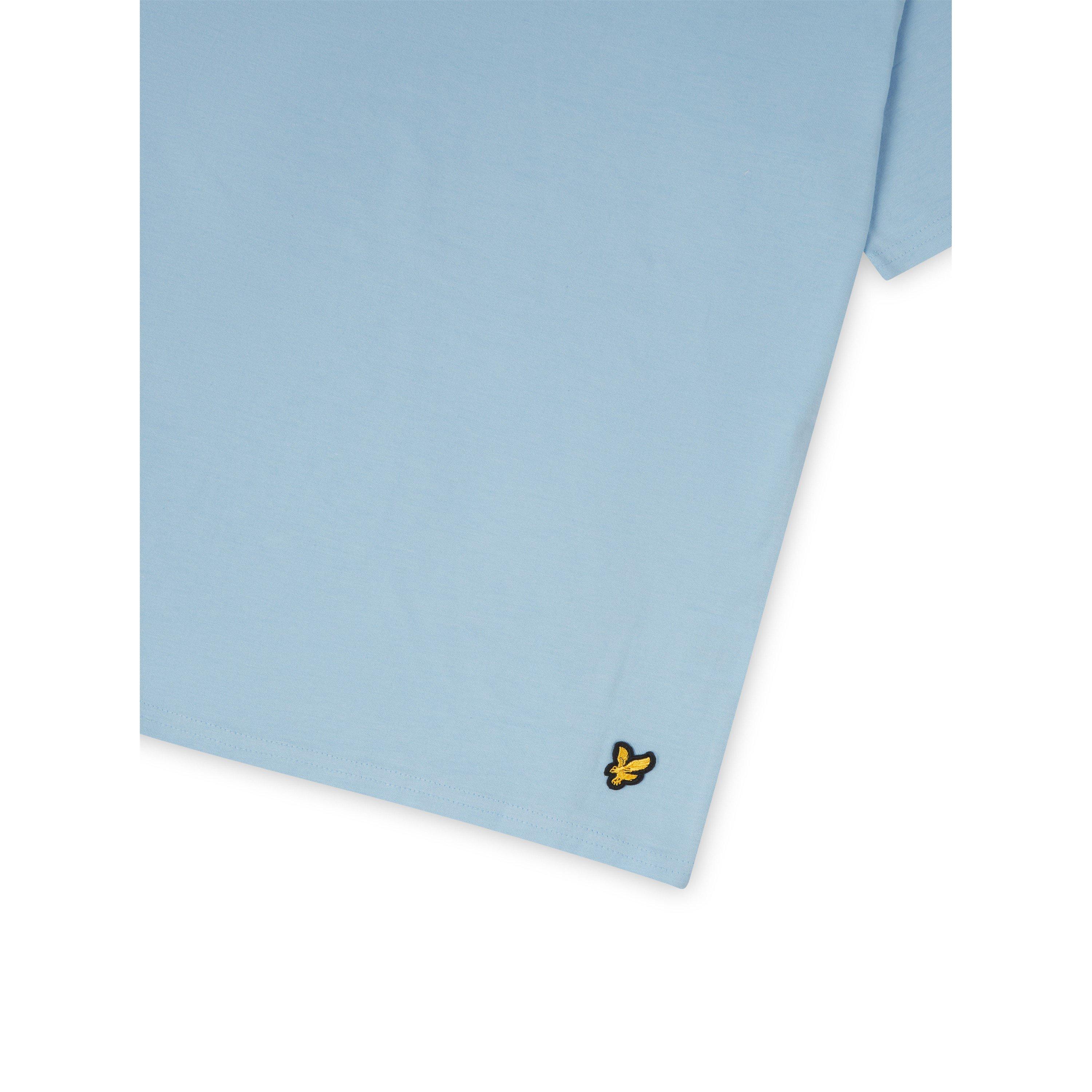 Sky/Sapphire - Lyle and Scott - Sleep Set Pyjama Short-Sleeve Top - 4