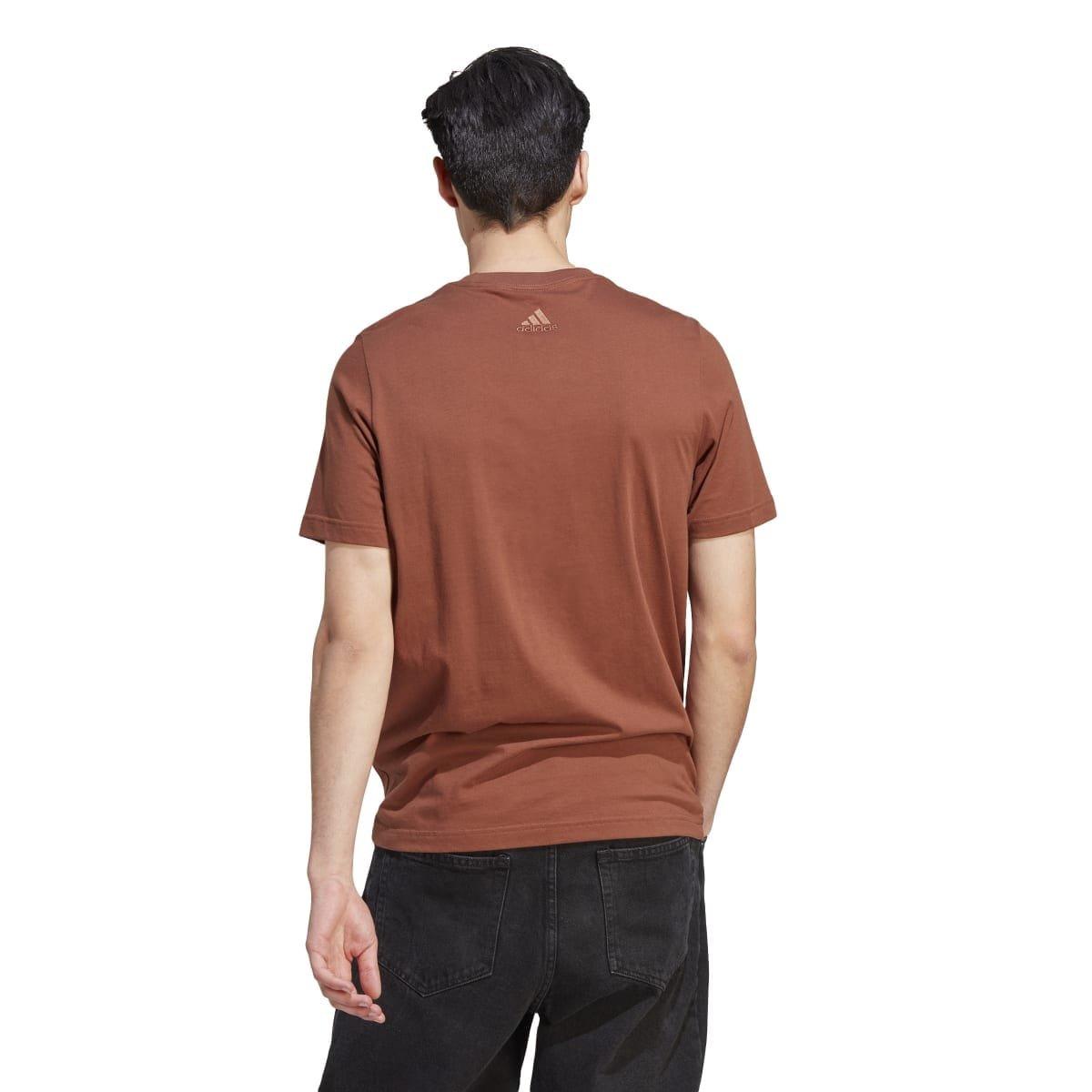 Marron - adidas - Essentials Linear Embroidered Logo T-Shirt - 6