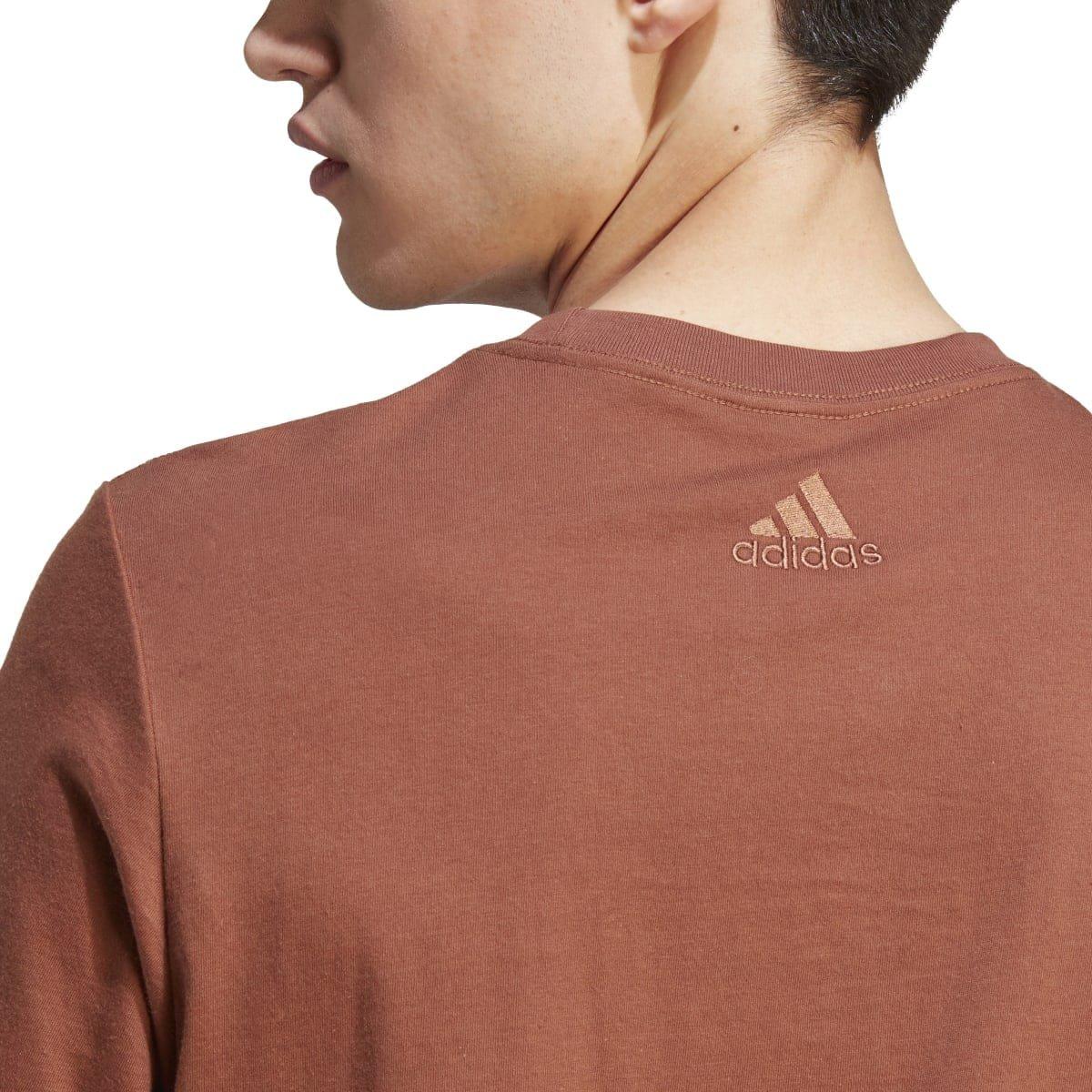 Marron - adidas - Essentials Linear Embroidered Logo T-Shirt - 9