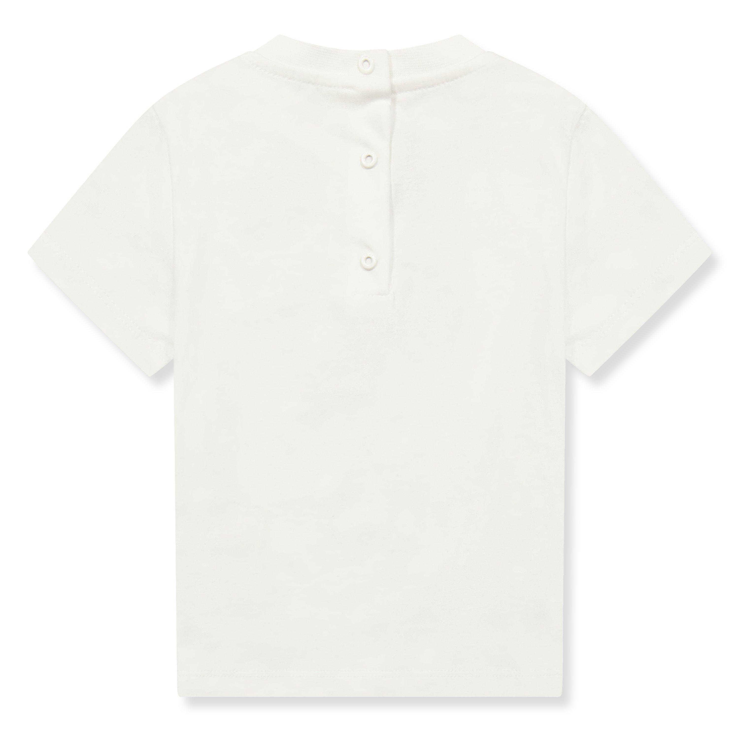 White F0TU9 - Fendi - Unisex Kids' Logo T-Shirt - 2