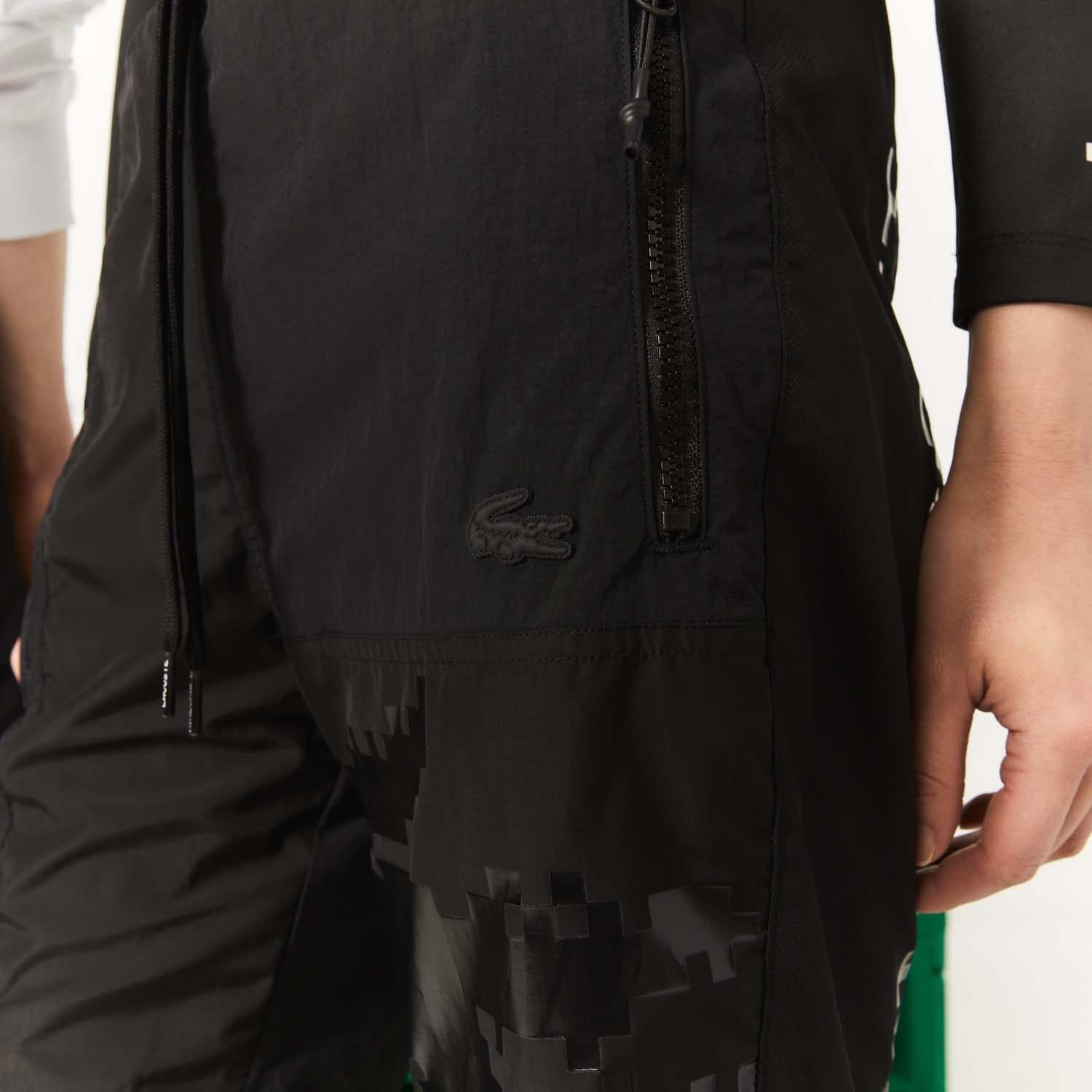 Black - Lacoste - Lacoste x Minecraft Nylon Bermuda Shorts - 5