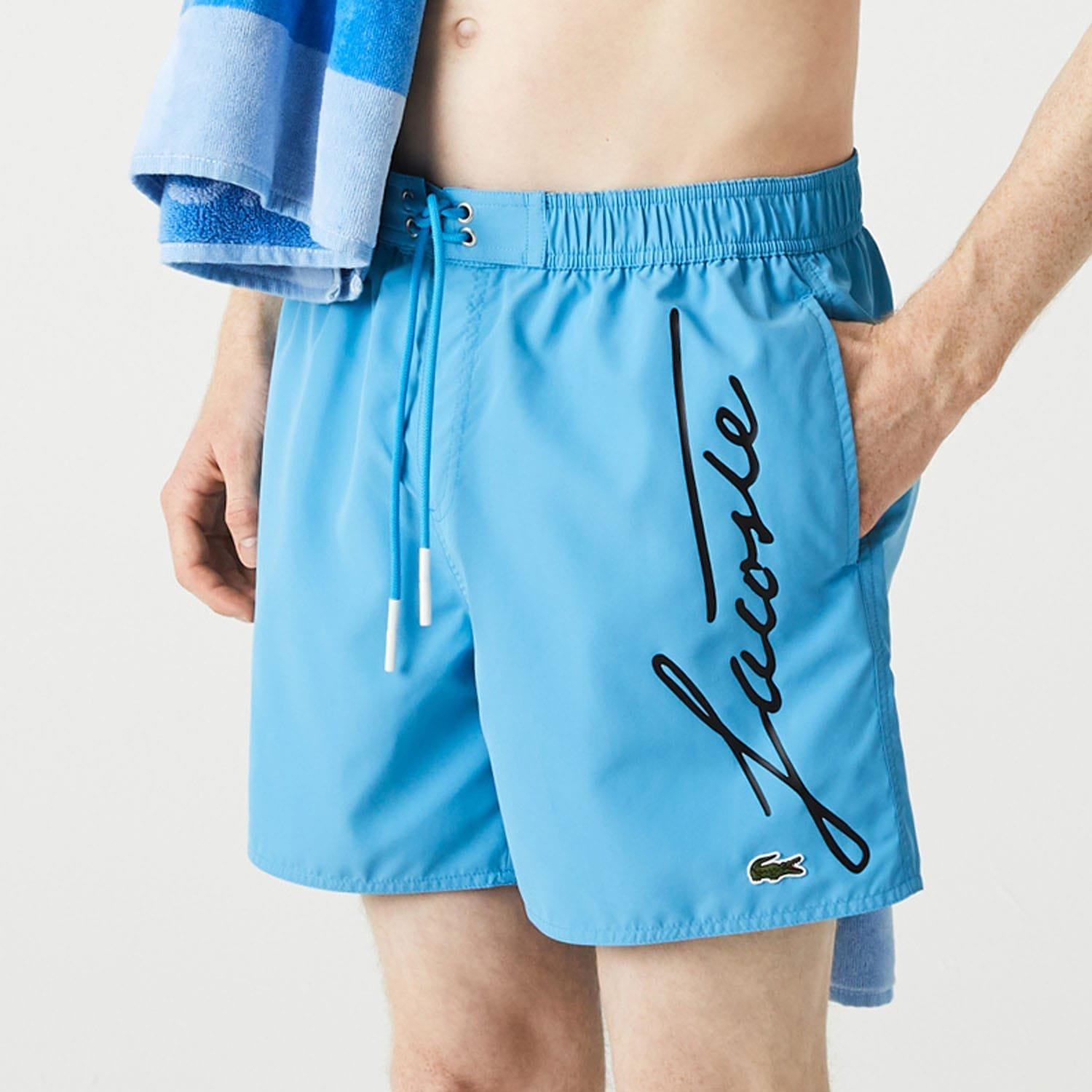 Blue - Lacoste - Casual Swimming Shorts - 1