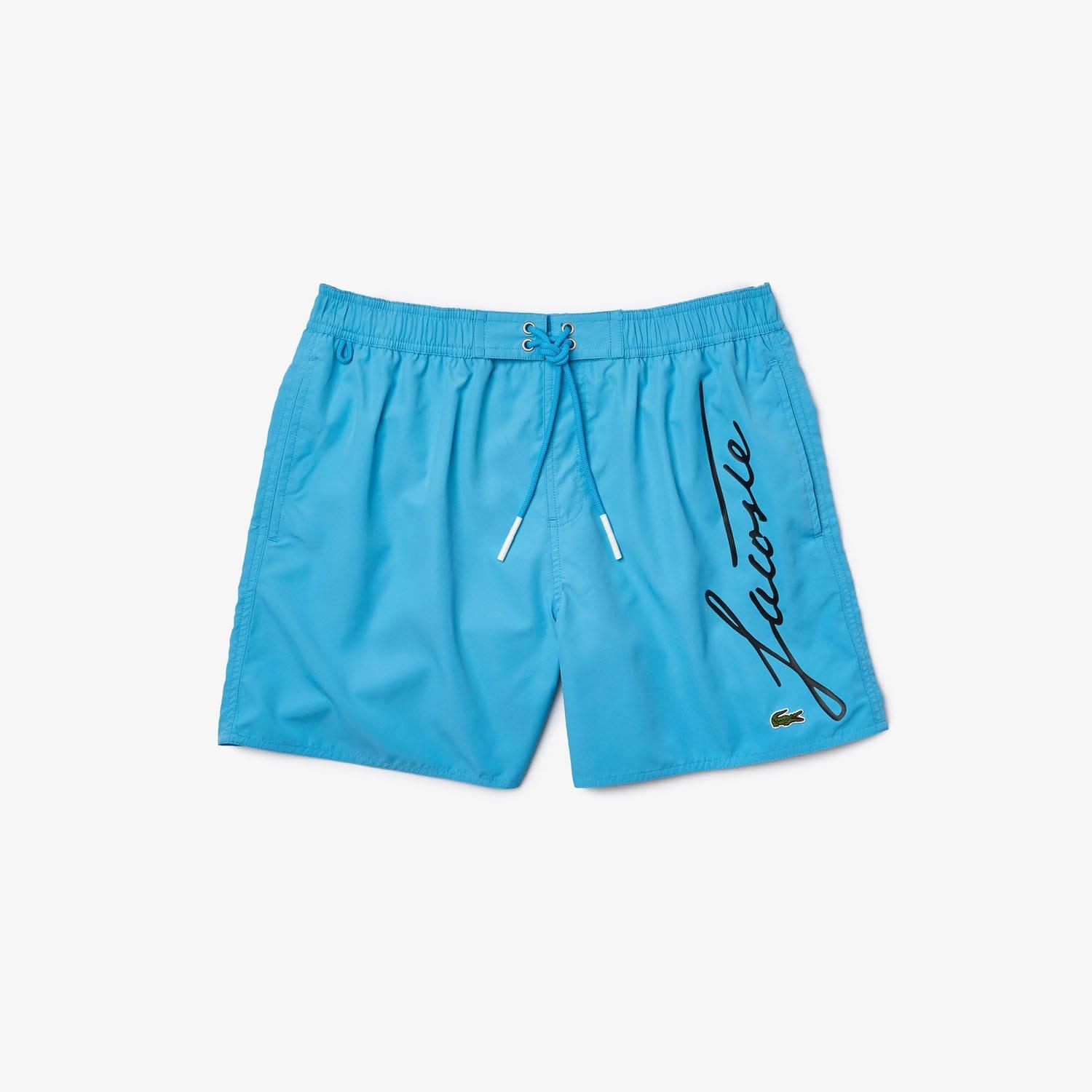 Blue - Lacoste - Casual Swimming Shorts - 3