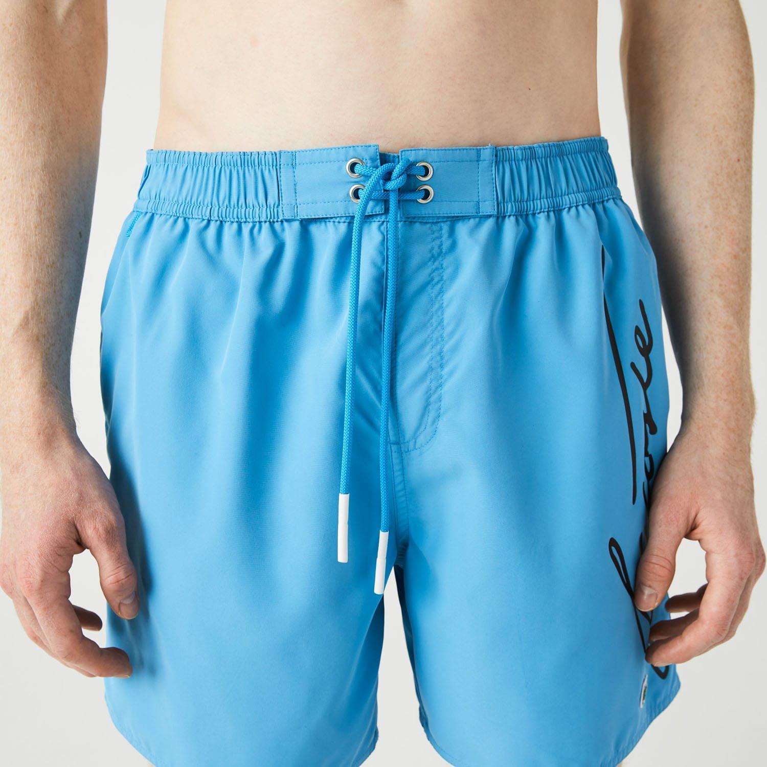 Blue - Lacoste - Casual Swimming Shorts - 4