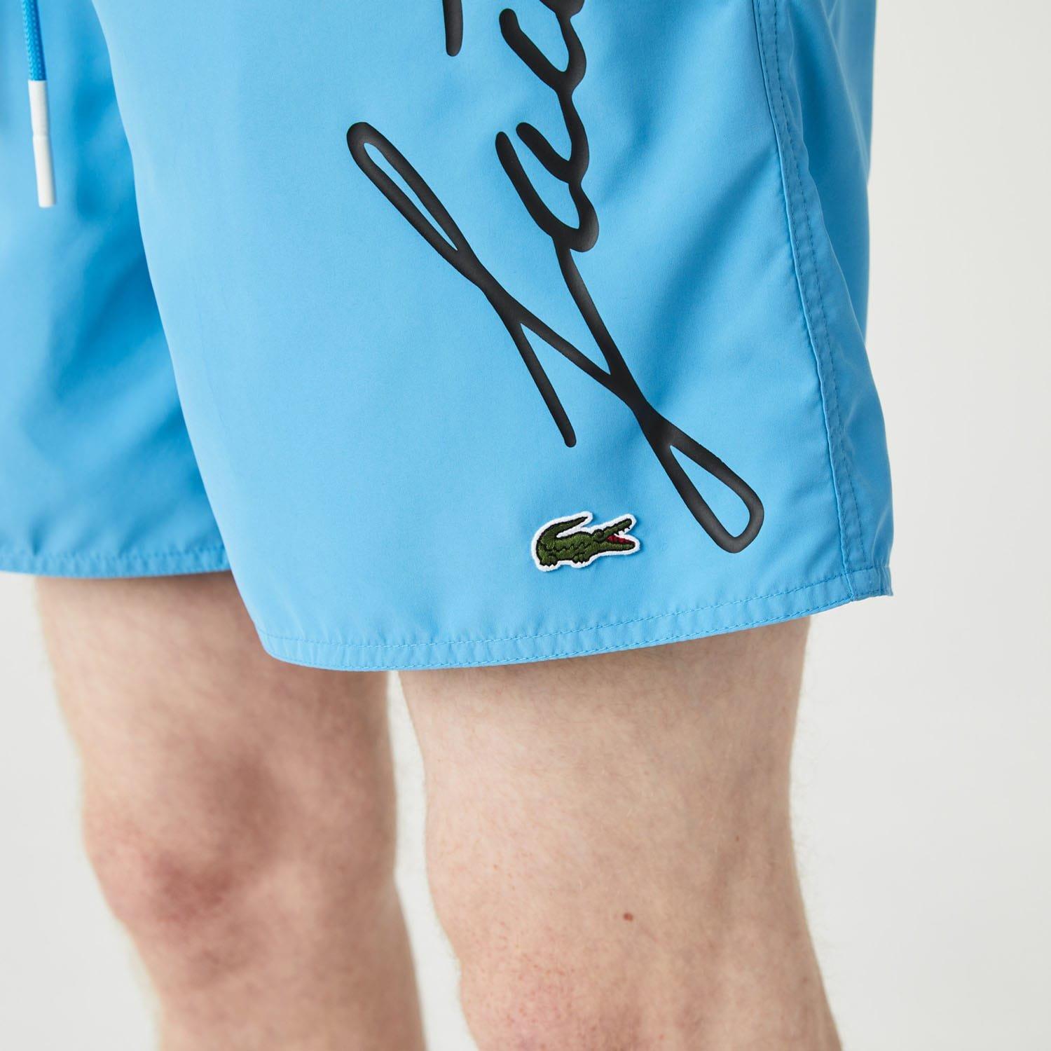 Blue - Lacoste - Casual Swimming Shorts - 5