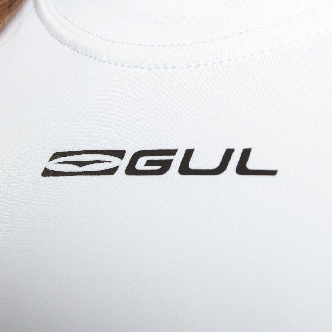 White - Gul - MENS UV PROTECTION FLATLOCK LONG SLEEVE RASHGUARD - 3