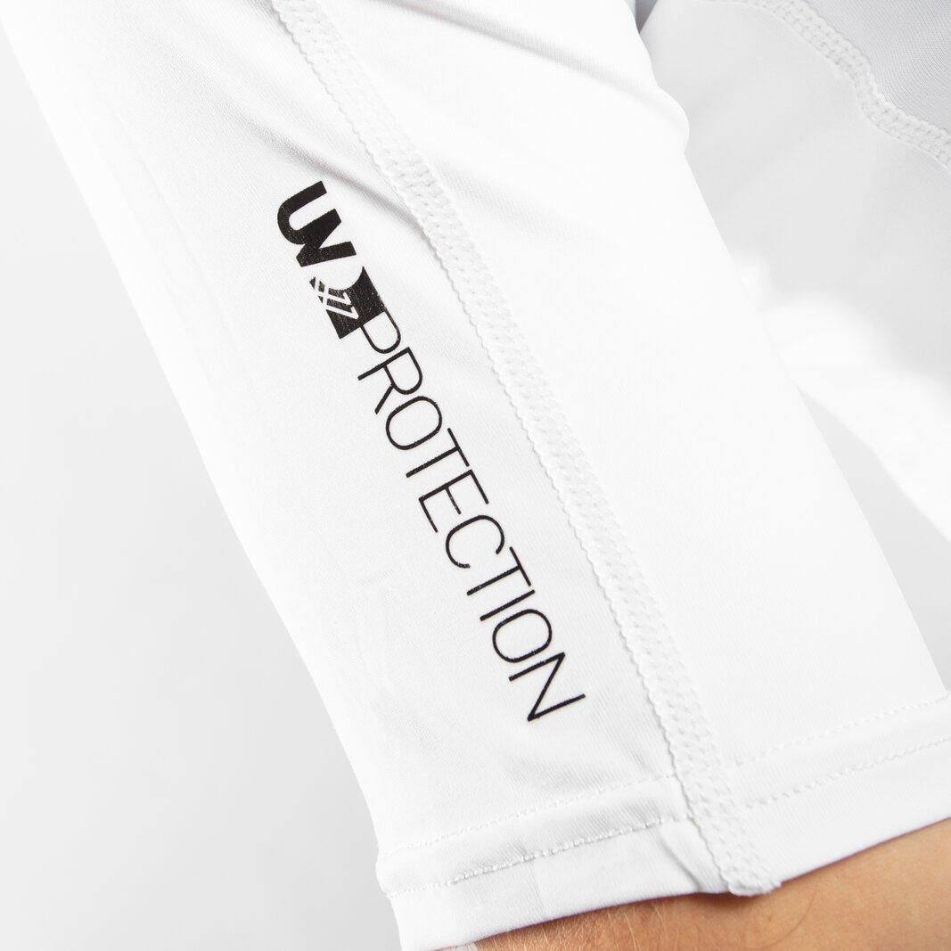 White - Gul - MENS UV PROTECTION FLATLOCK LONG SLEEVE RASHGUARD - 4