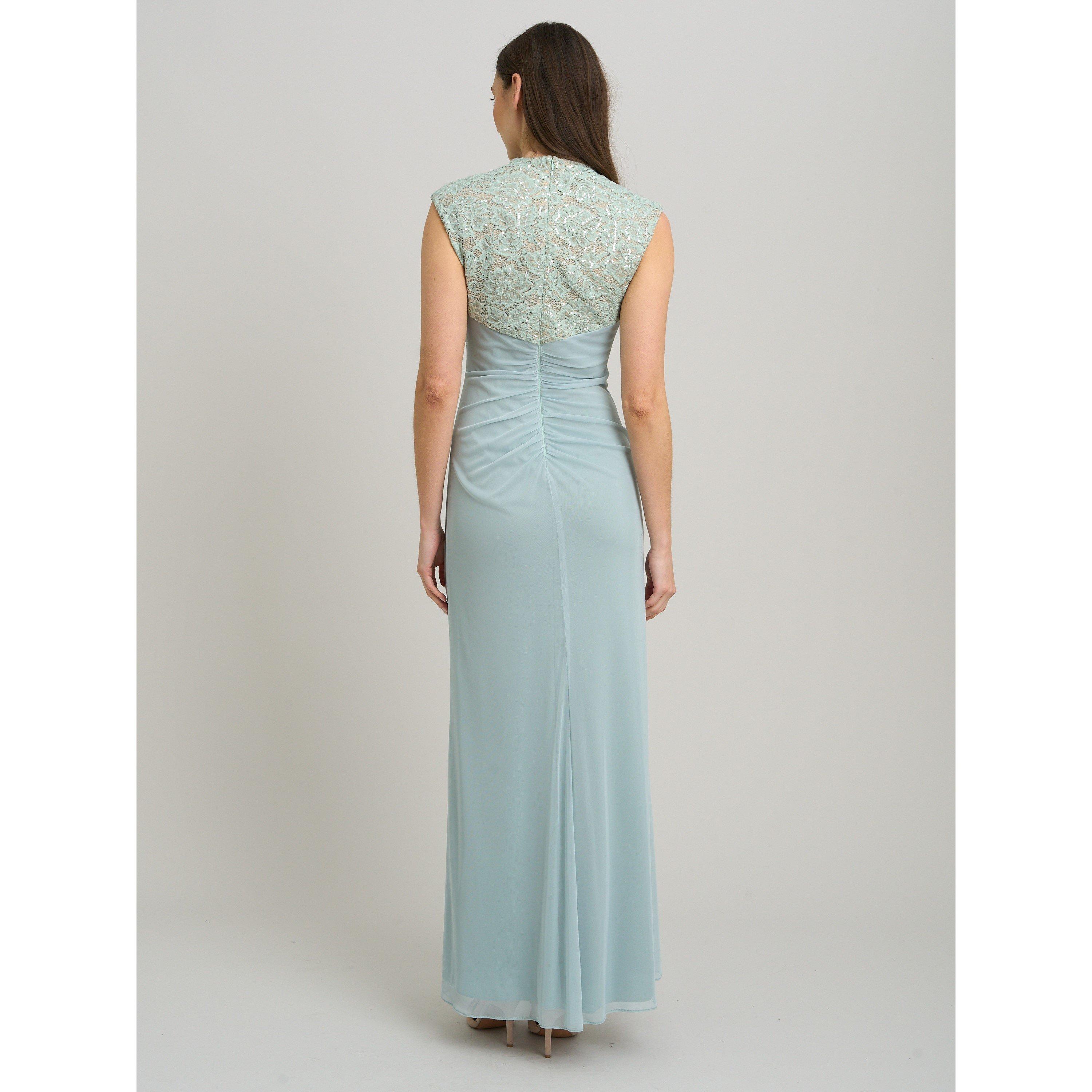 Sage - Gina Bacconi - Carter Lace Detail Maxi Dress - 3