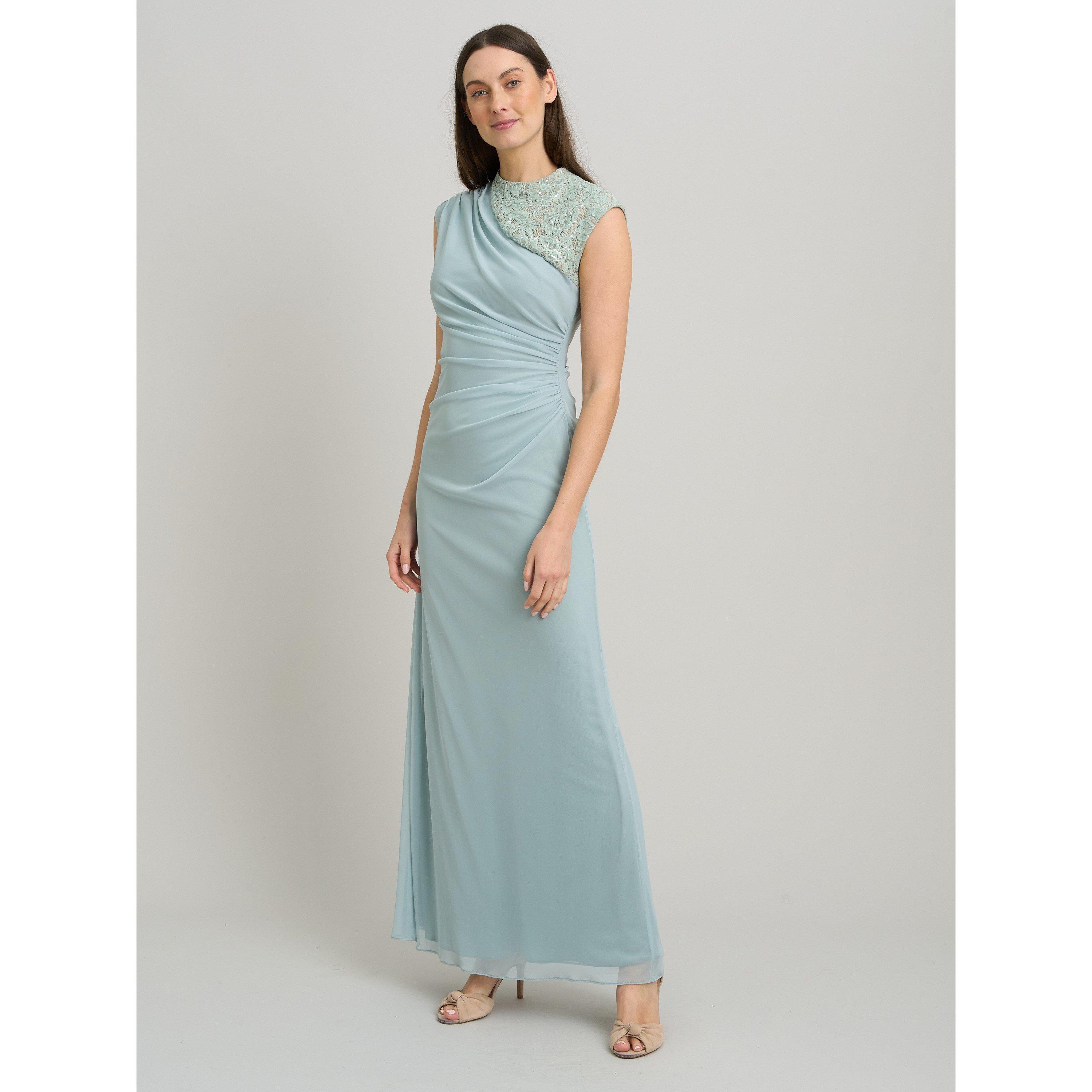 Sage - Gina Bacconi - Carter Lace Detail Maxi Dress - 4