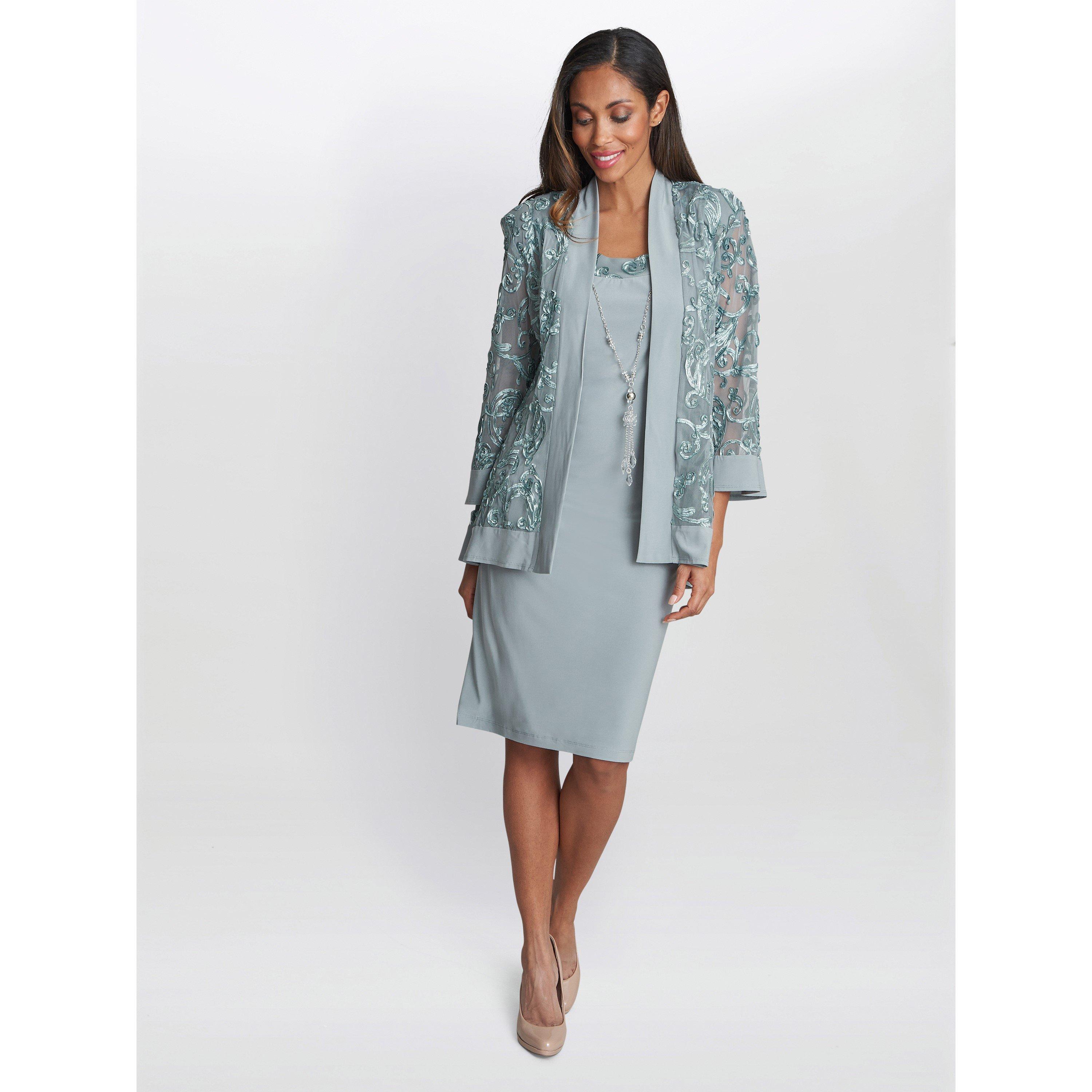 Sage - Gina Bacconi - Beverley Soutache Dress And Jacket - 6