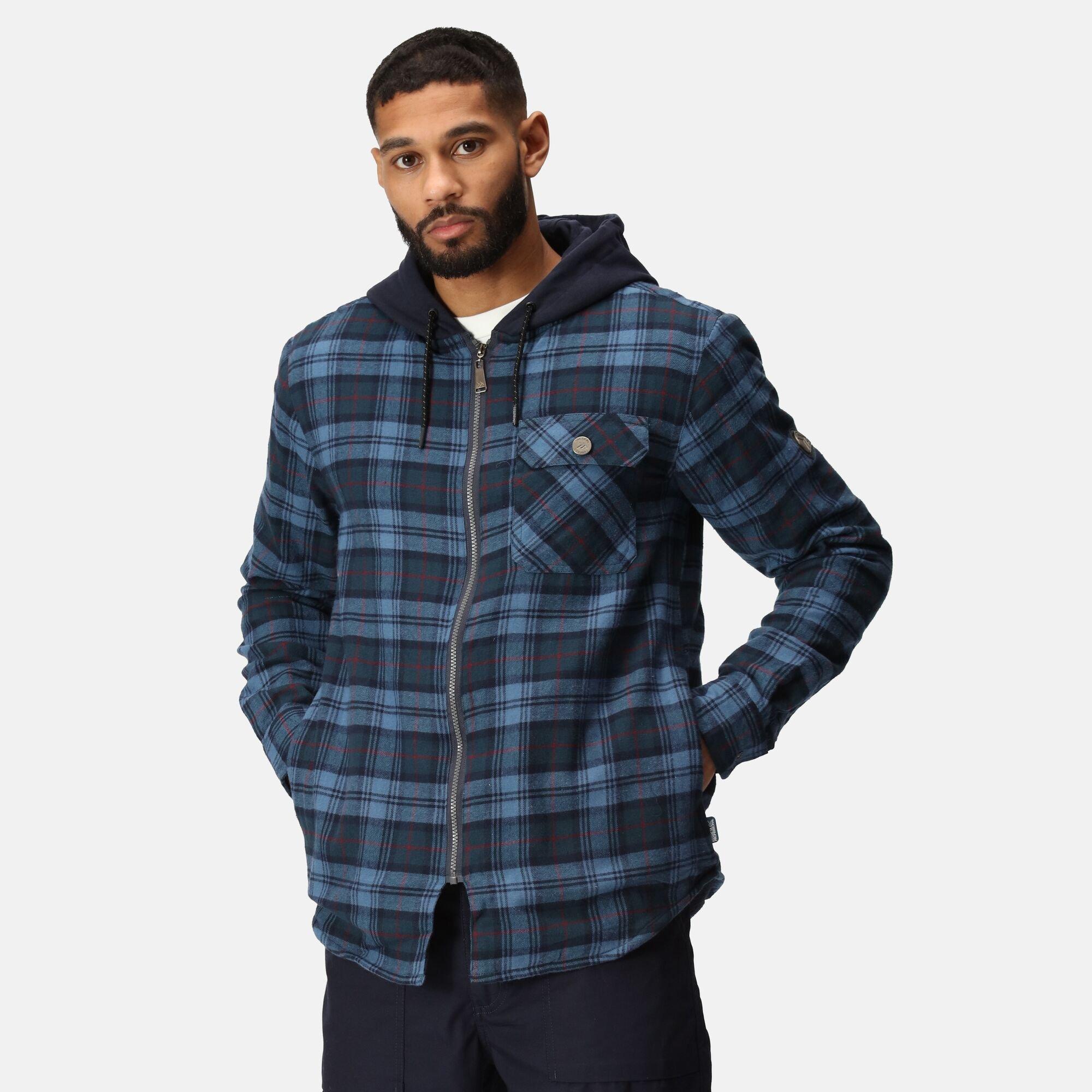 Navy Check - Regatta - Siege  Workwear Shirt  Jacket - 5