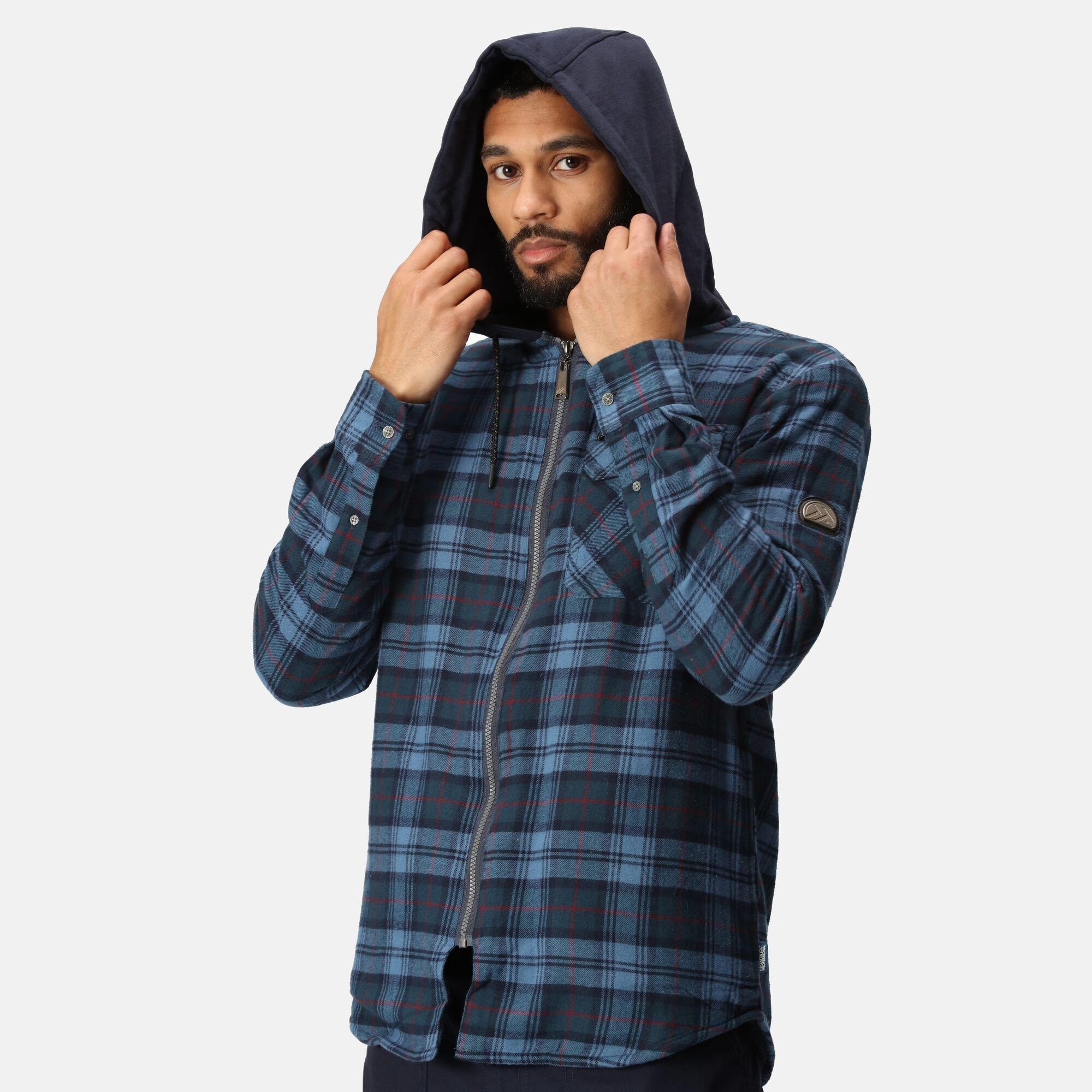 Navy Check - Regatta - Siege  Workwear Shirt  Jacket - 7
