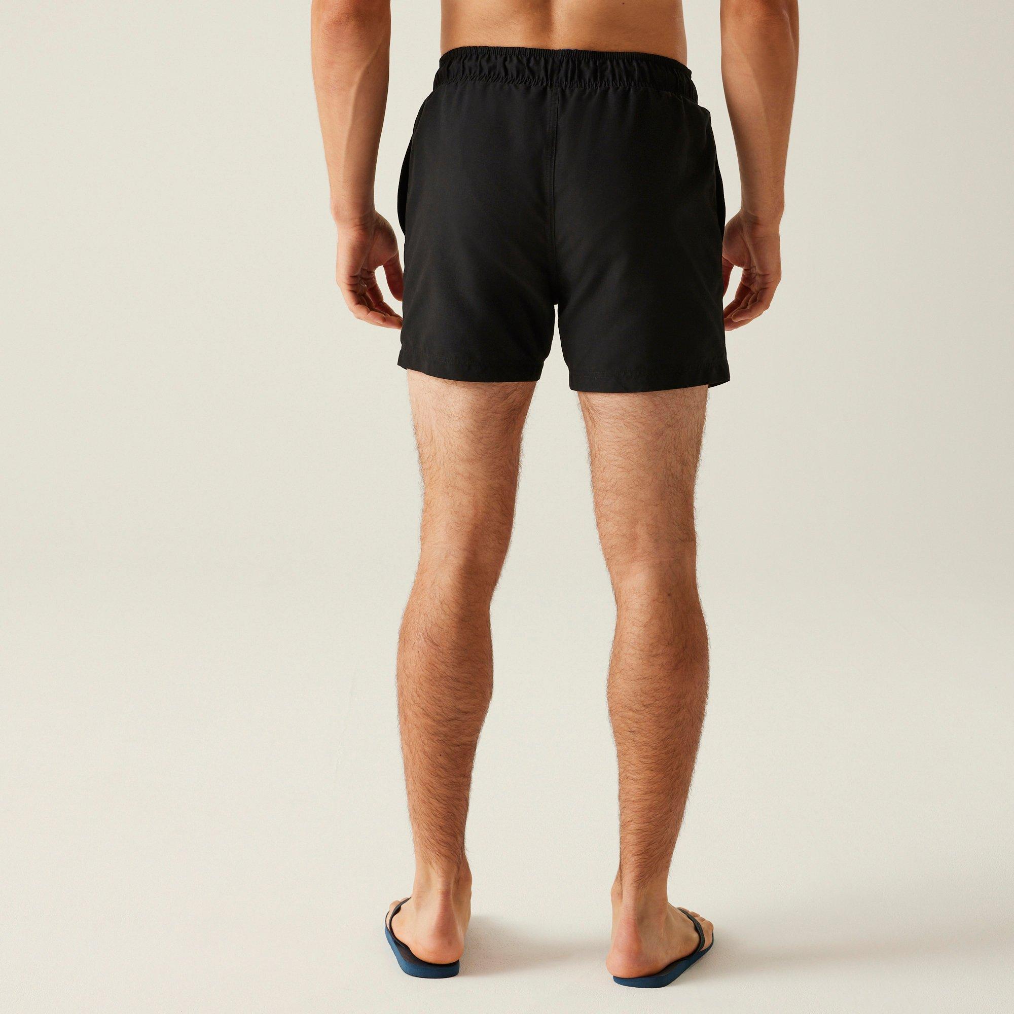 Black/Olympian - Regatta - Mens Mawson III Quick-Drying Swim Shorts - 2