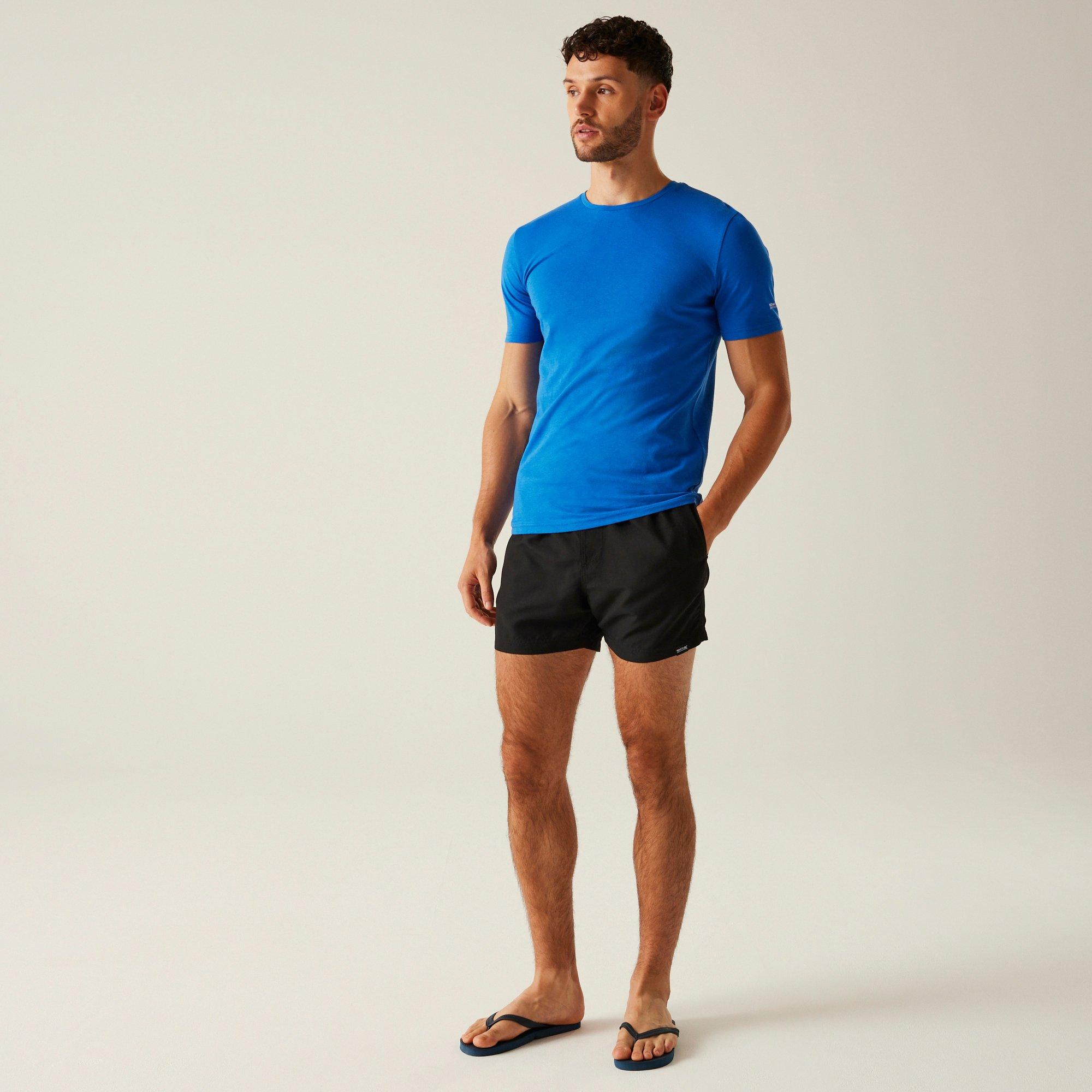 Black/Olympian - Regatta - Mens Mawson III Quick-Drying Swim Shorts - 3
