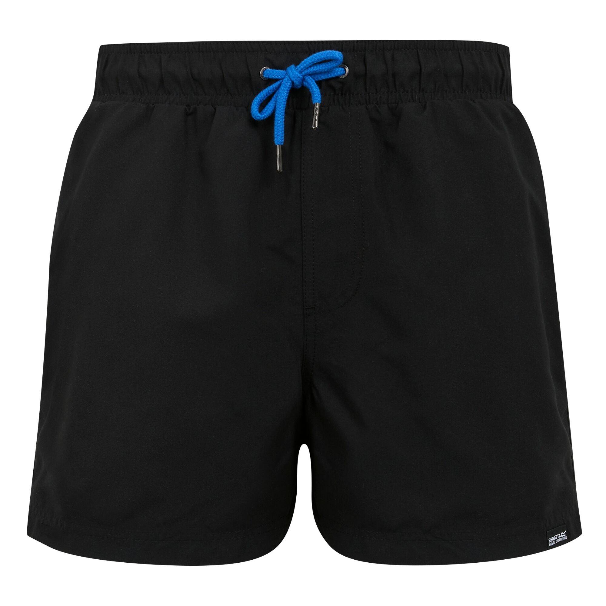 Black/Olympian - Regatta - Mens Mawson III Quick-Drying Swim Shorts - 5
