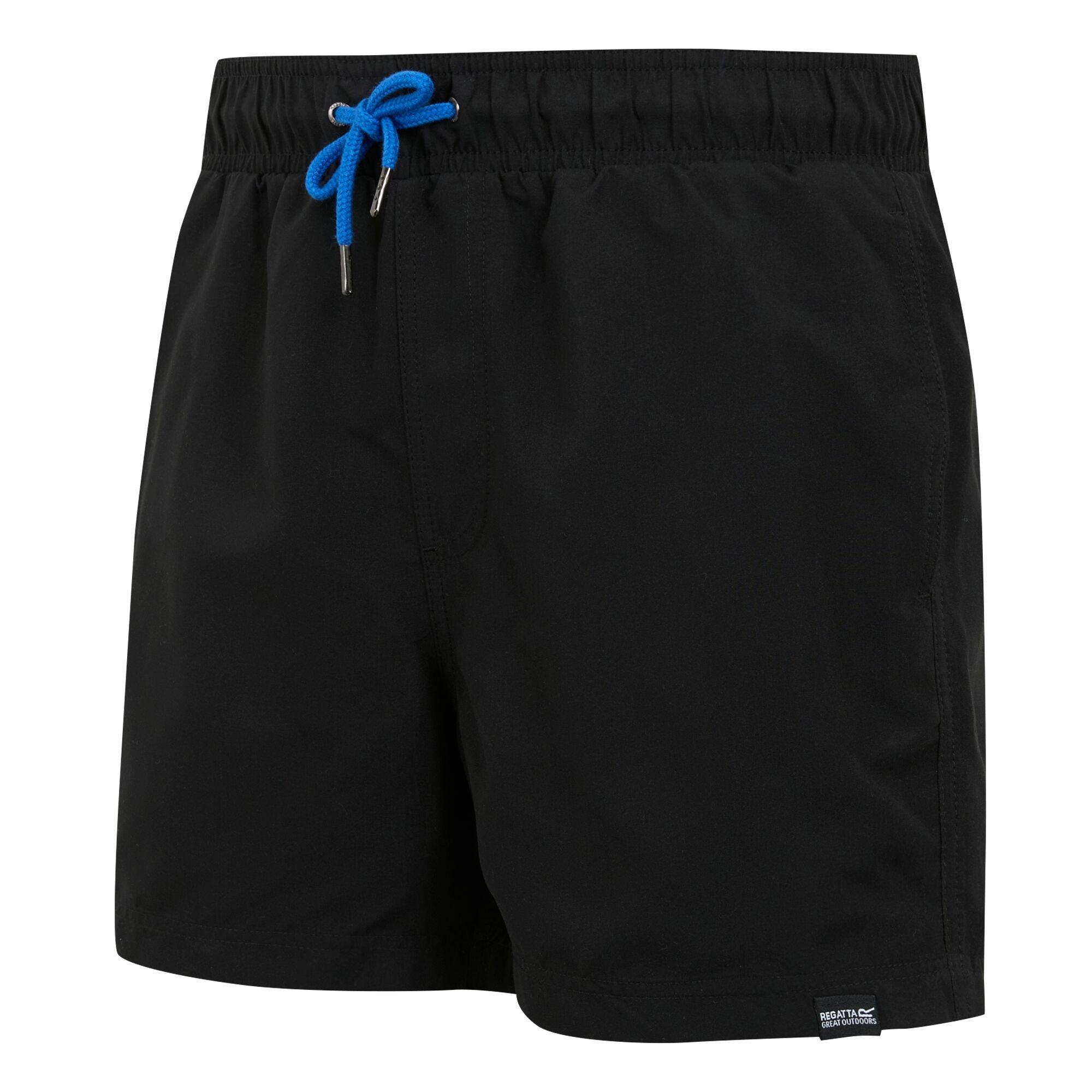 Black/Olympian - Regatta - Mens Mawson III Quick-Drying Swim Shorts - 7