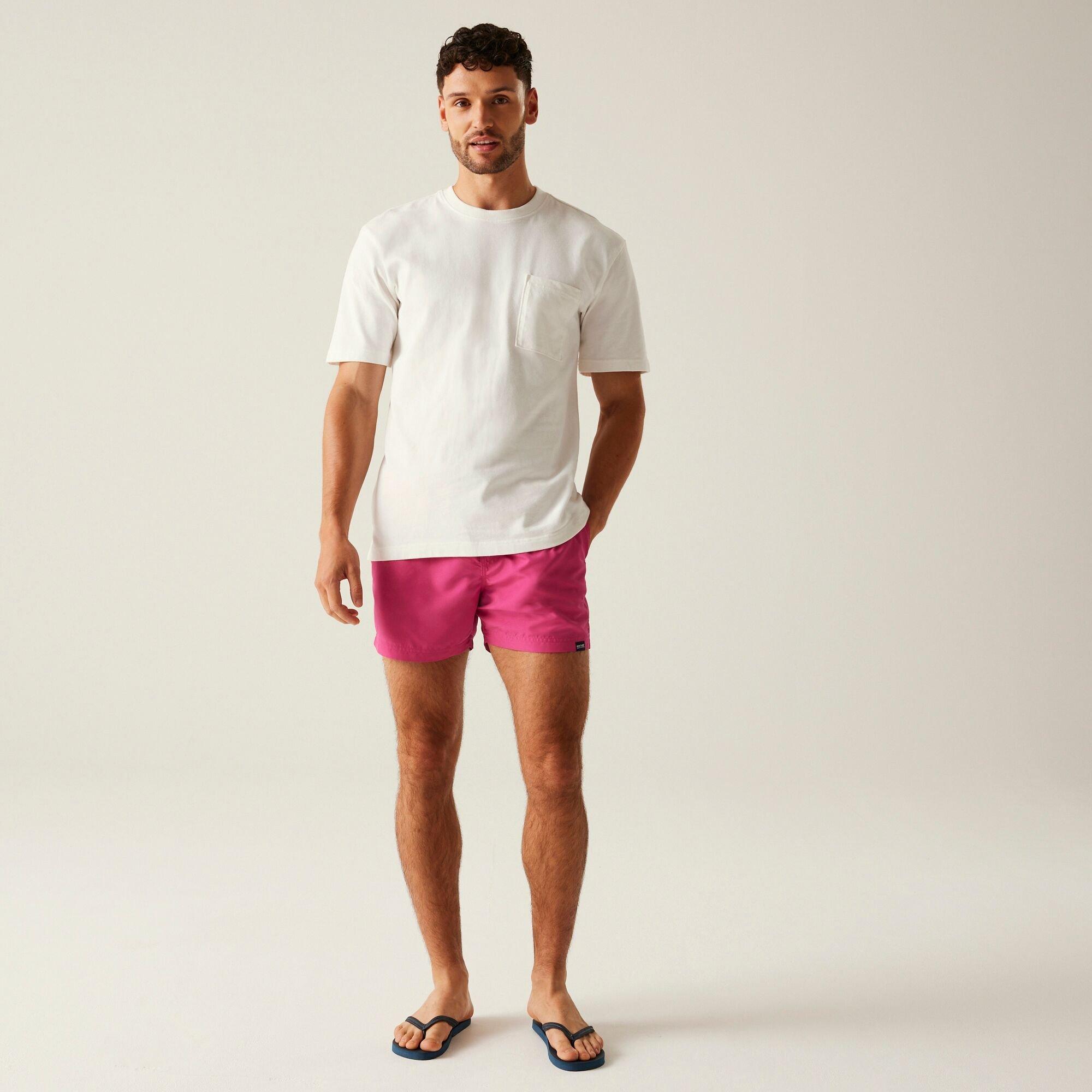 Celosia Orange/ - Regatta - Mens Mawson III Quick-Drying Swim Shorts - 3