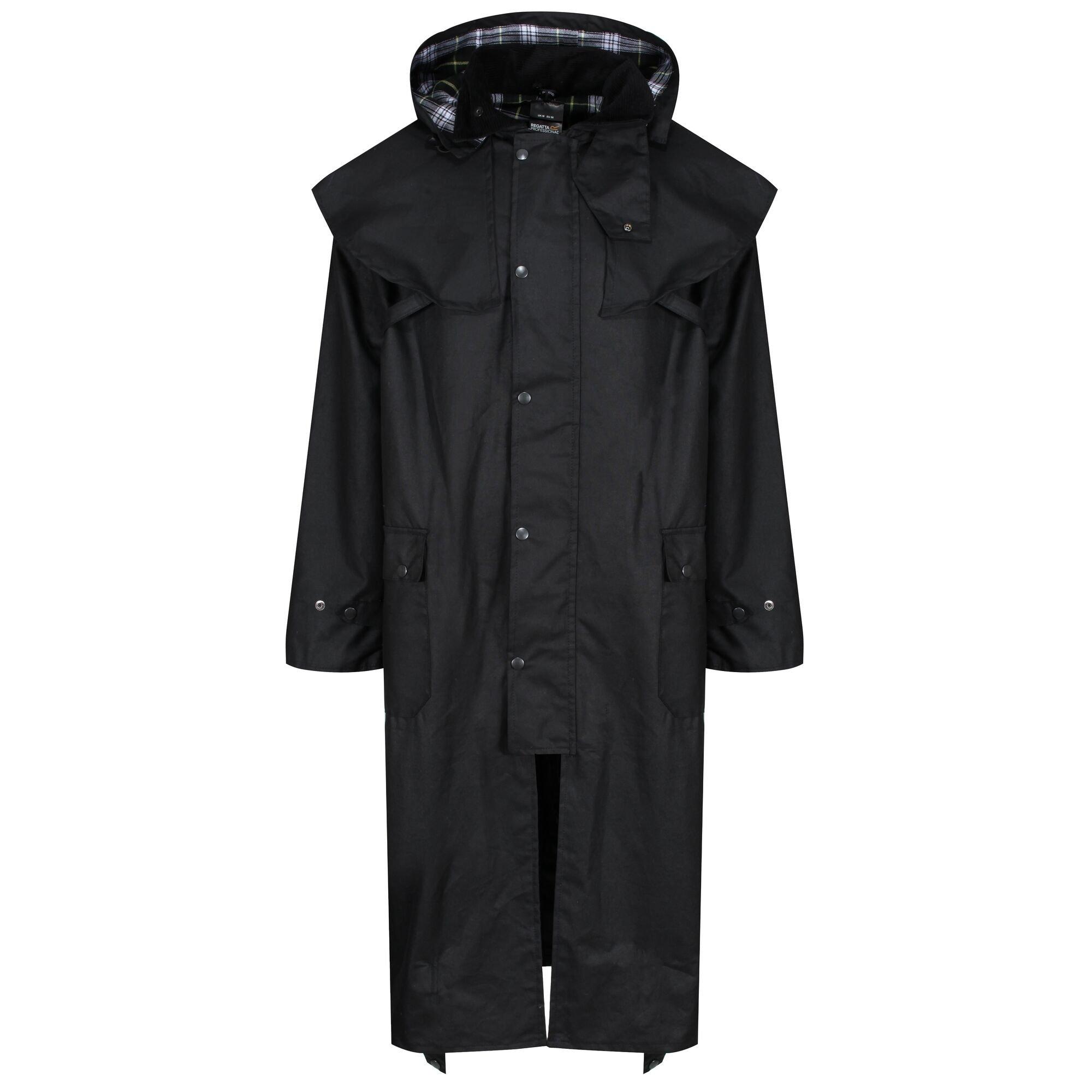 Regatta Men's Cranbrook Wax Cotton Riding Quilted Jacket - Black - L