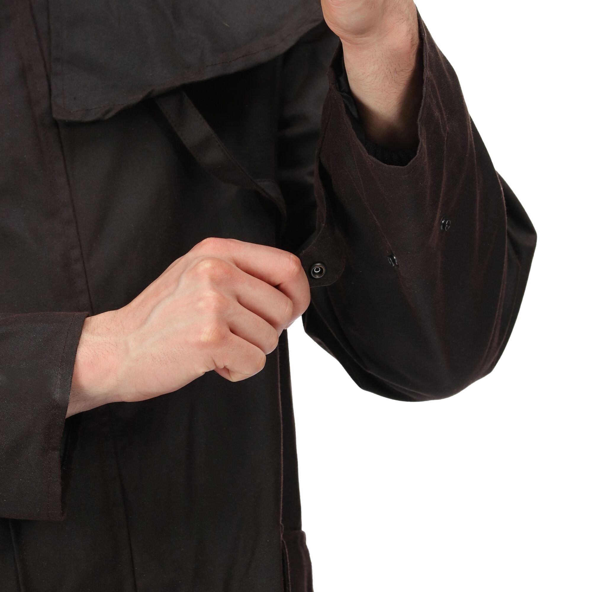 Brown - Regatta - Men's Cranbrook Wax Cotton Riding Quilted Jacket - 16