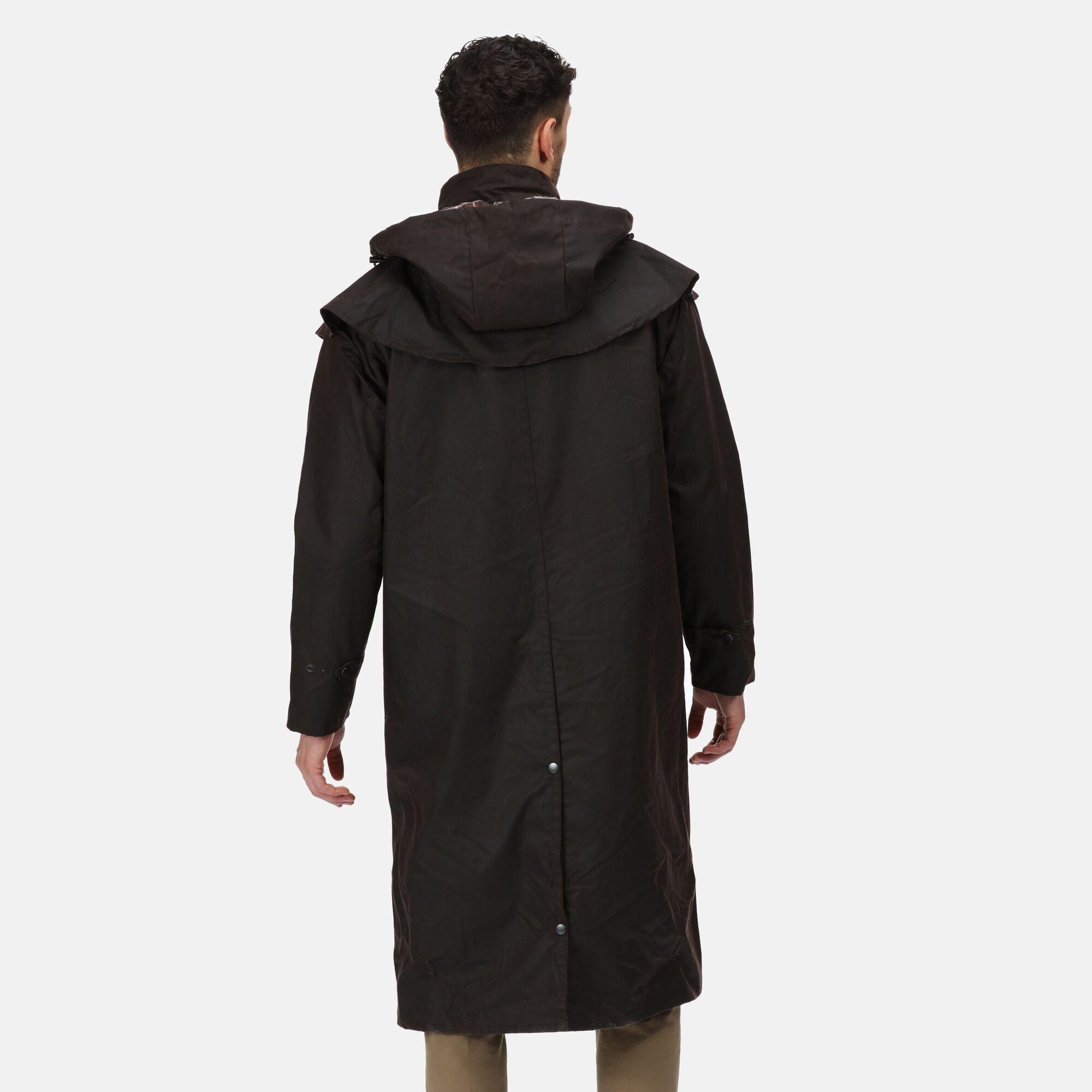 Brown - Regatta - Men's Cranbrook Wax Cotton Riding Quilted Jacket - 5