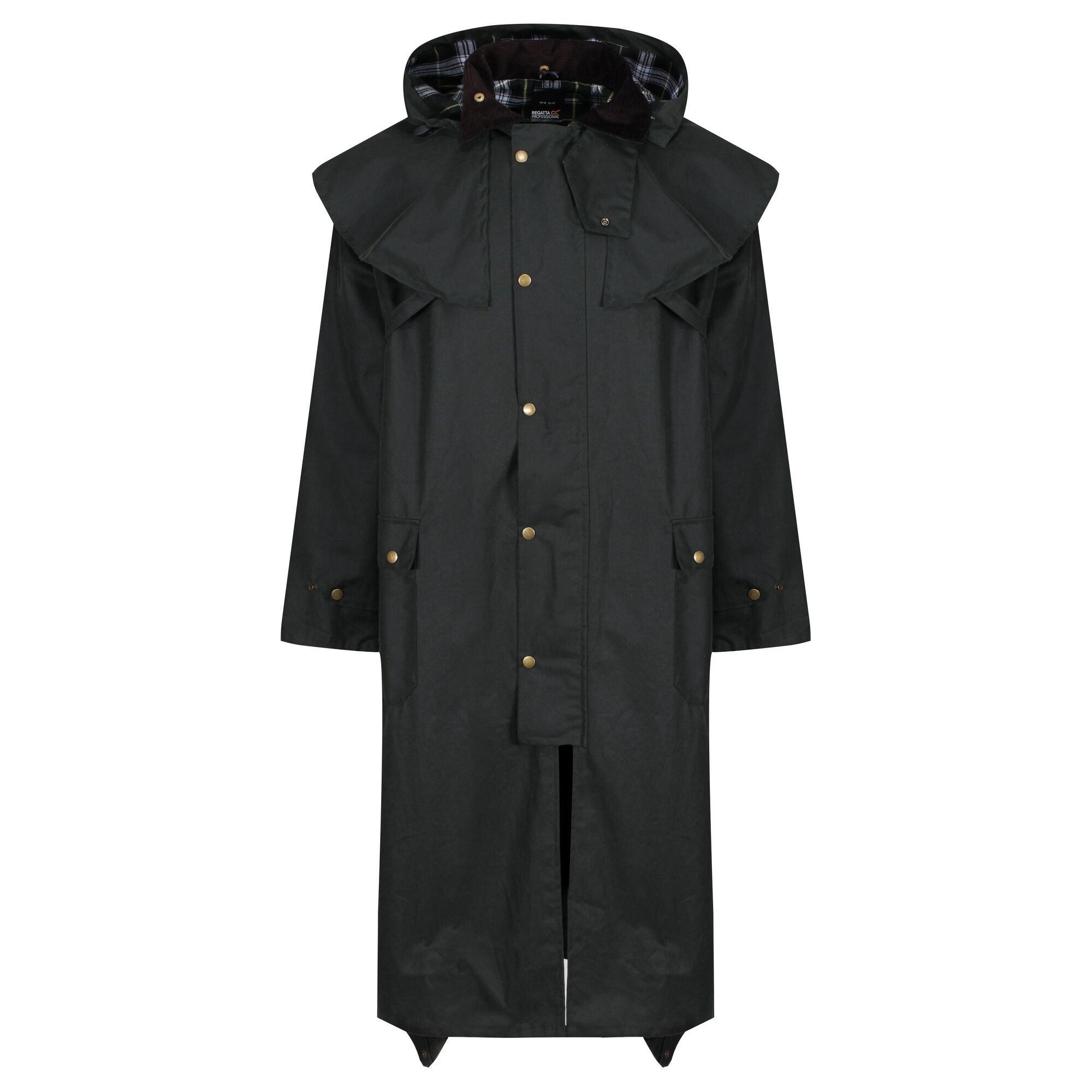 Regatta Men's Cranbrook Wax Cotton Riding Quilted Jacket - Dark Khaki - M