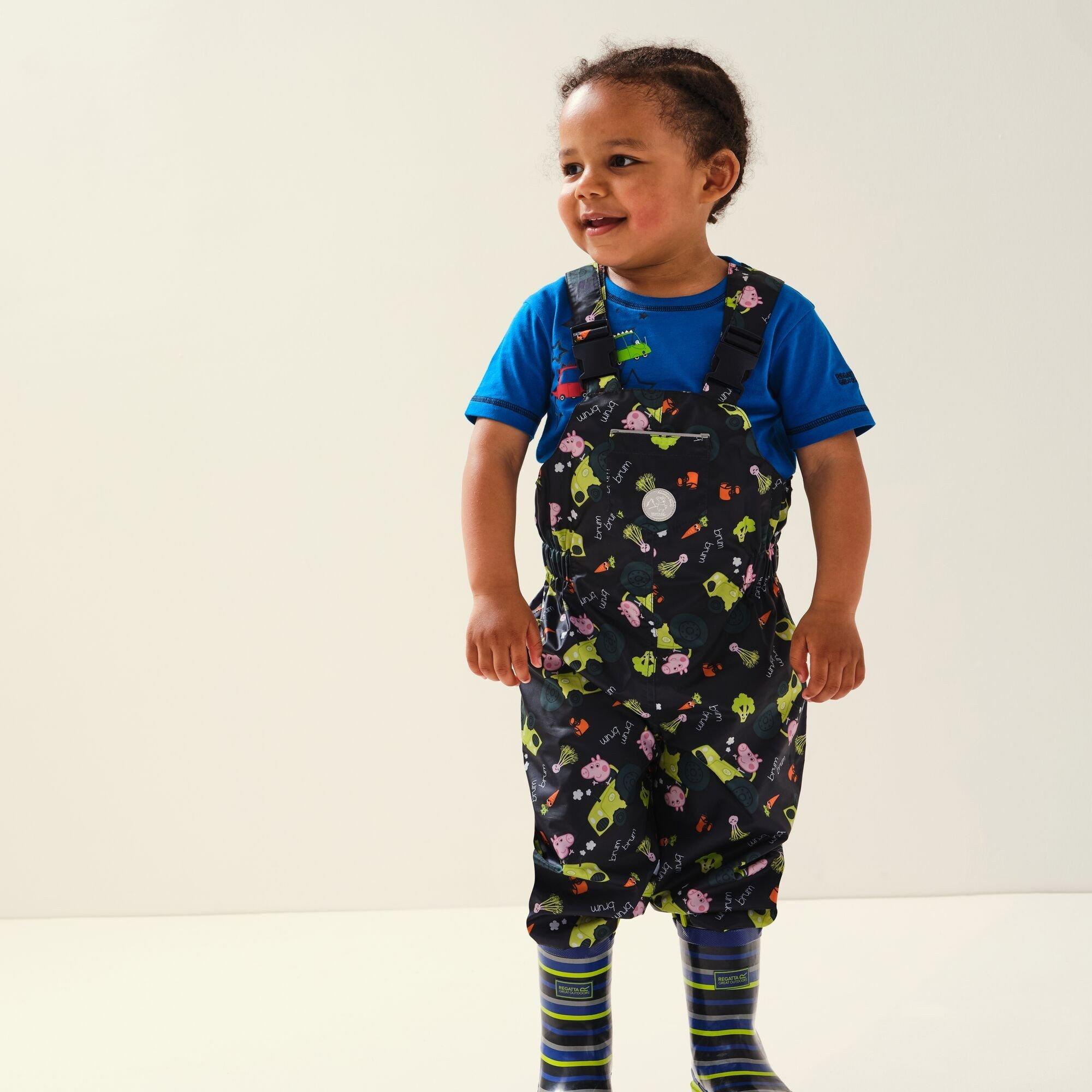 Navy - Regatta - Muddy Puddle Dungaree - 3