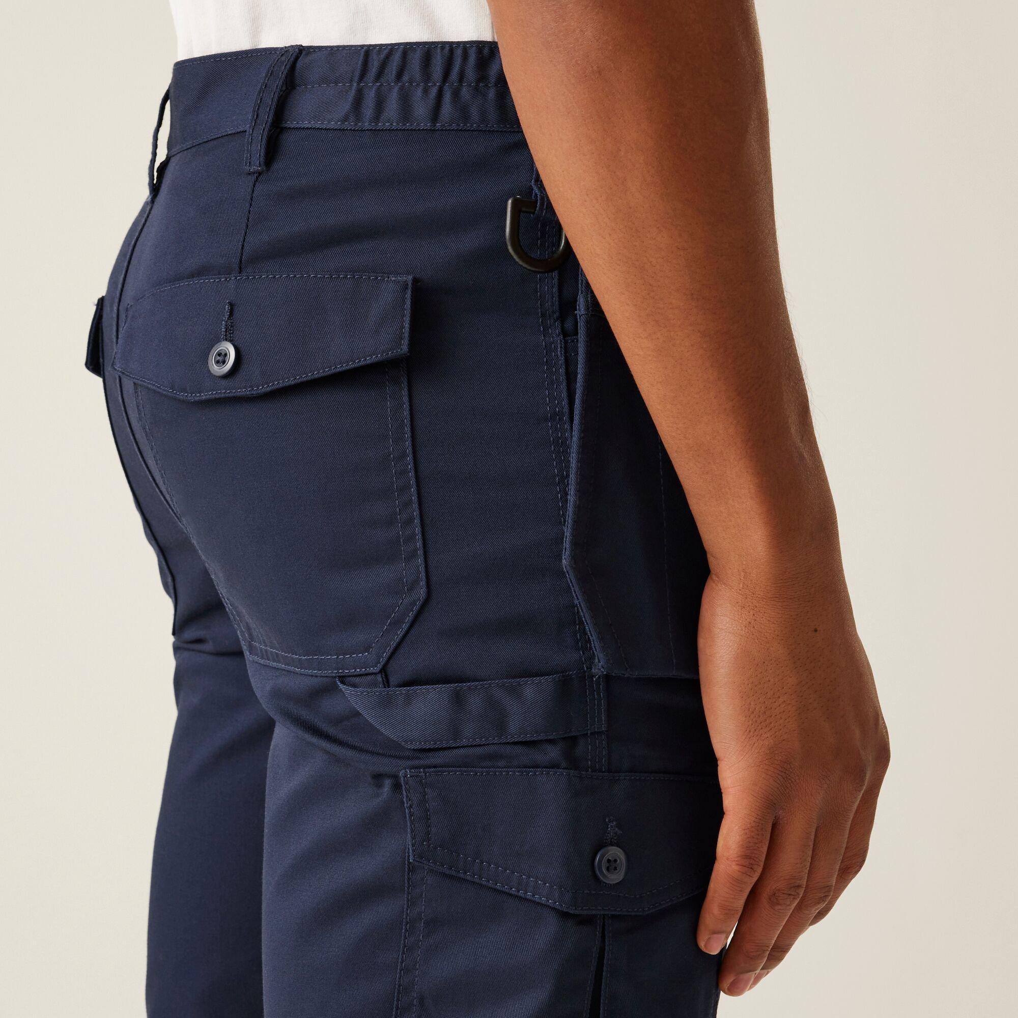 Navy - Regatta - Pro Cargo Holster  Workerwear Trouser Long Leg - 4