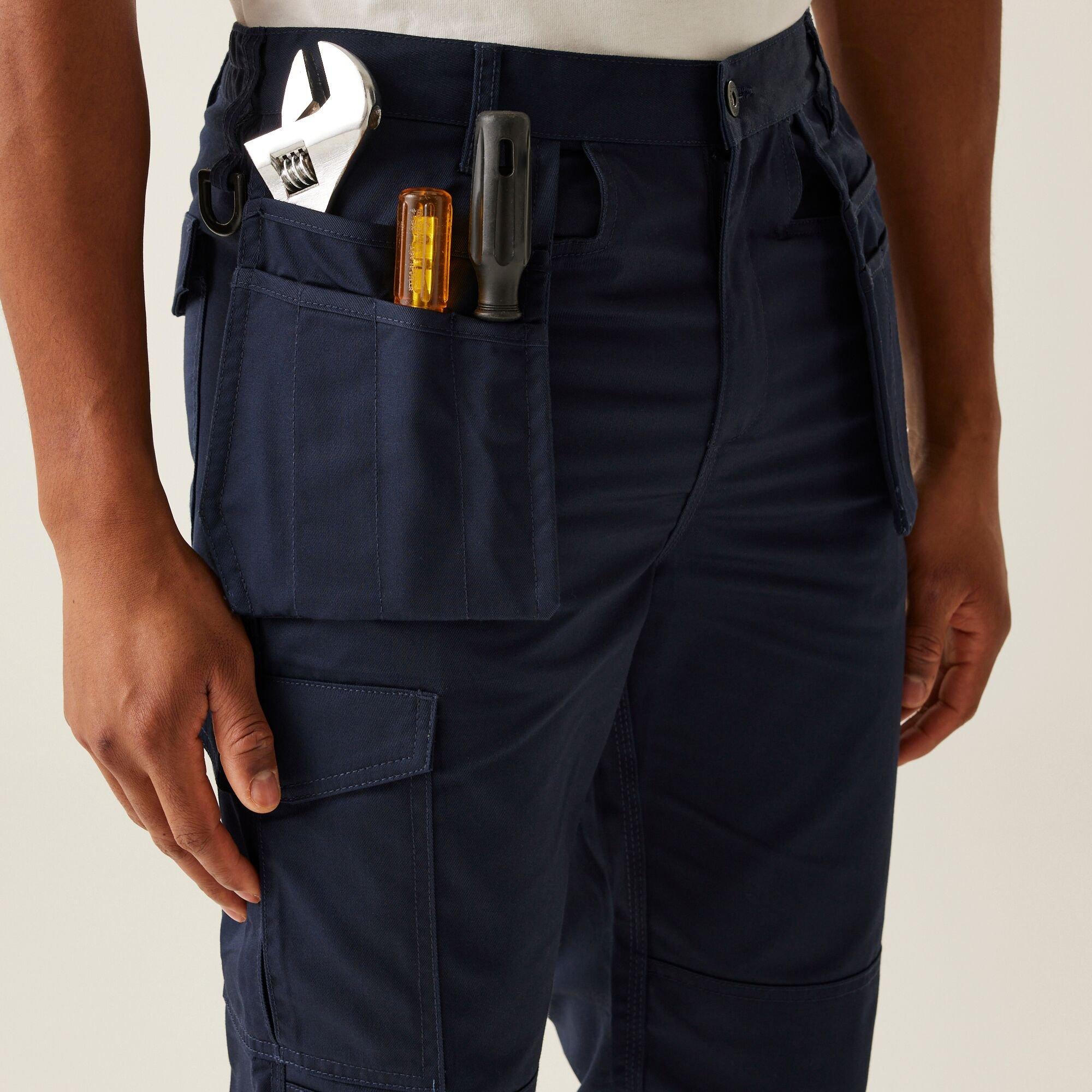 Navy - Regatta - Pro Cargo Holster  Workerwear Trouser Long Leg - 5