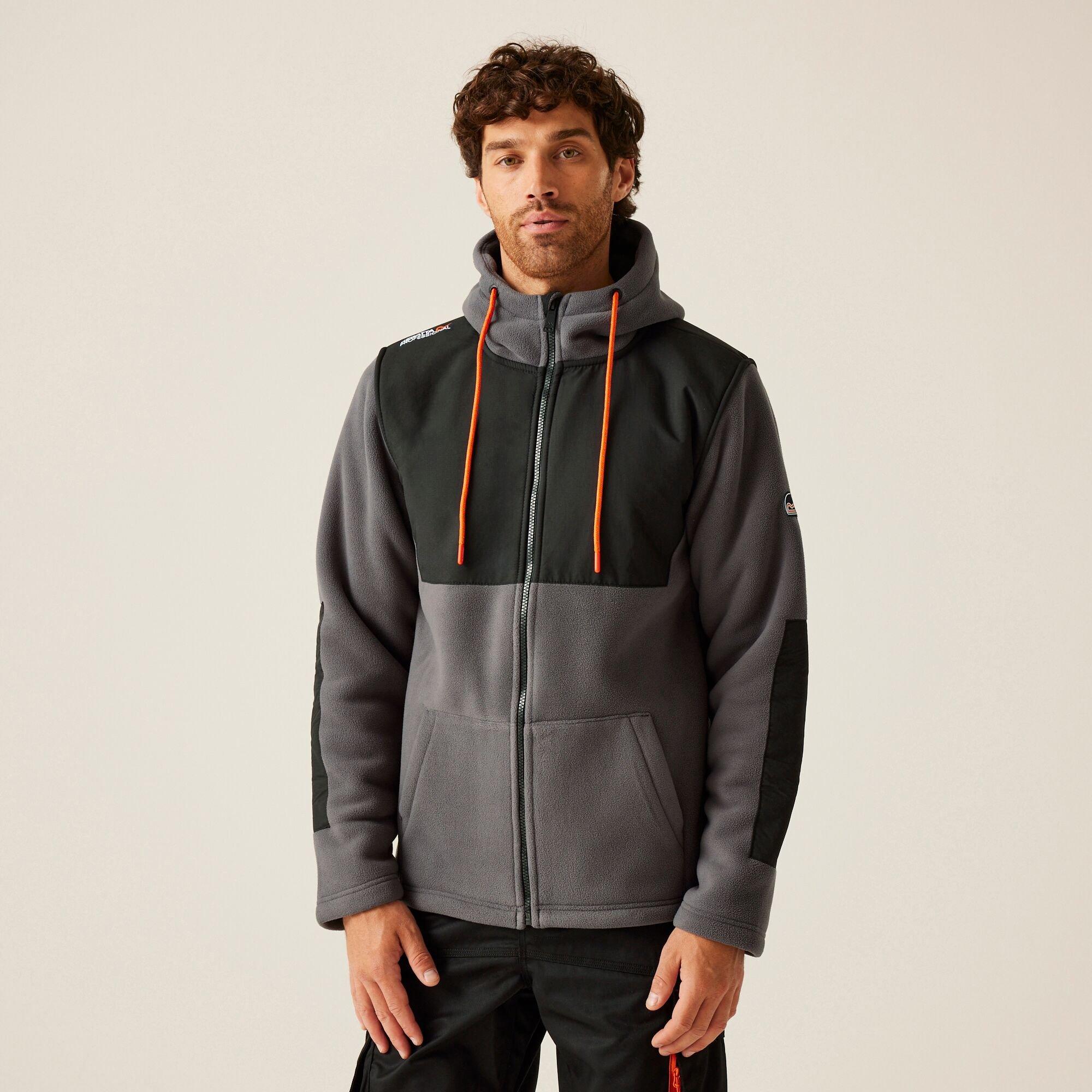 Regatta Men's Garrison Hooded Jacket - Iron/Black - S