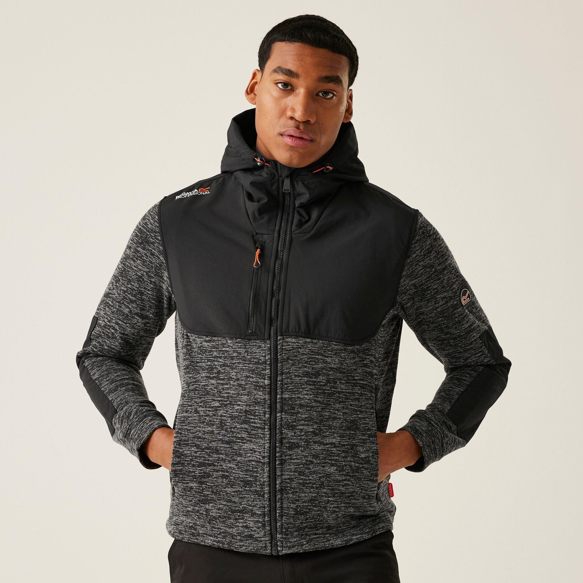 Regatta Men's Heist Hybrid Jacket - Ashmarl/Blk - M