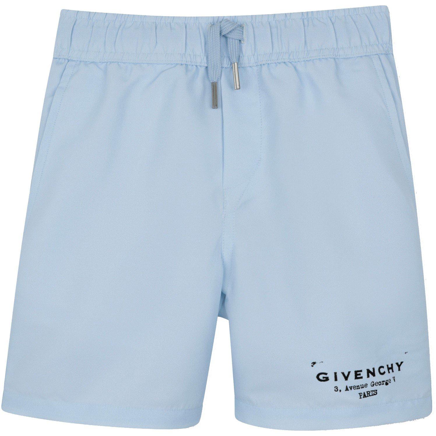 Blue 77L - GIVENCHY - GIV Logo Shorts Jn62 - 1