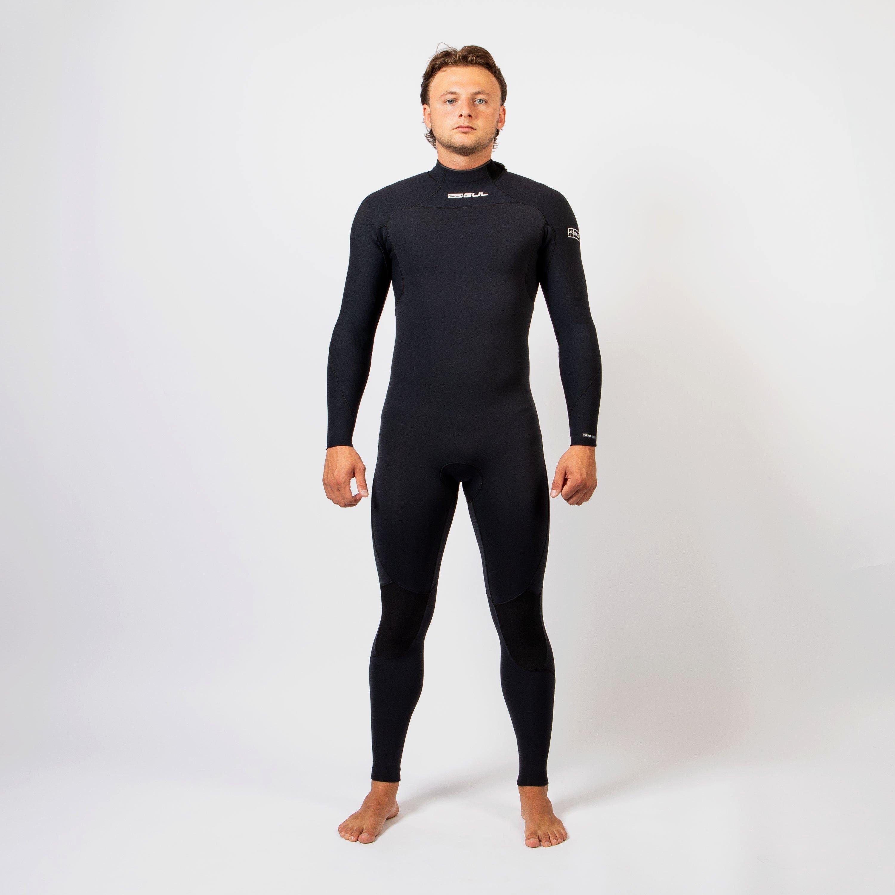 Black - Gul - FLEXOR 54 YULEX BLINDSTITCHED FULL WETSUIT - 1